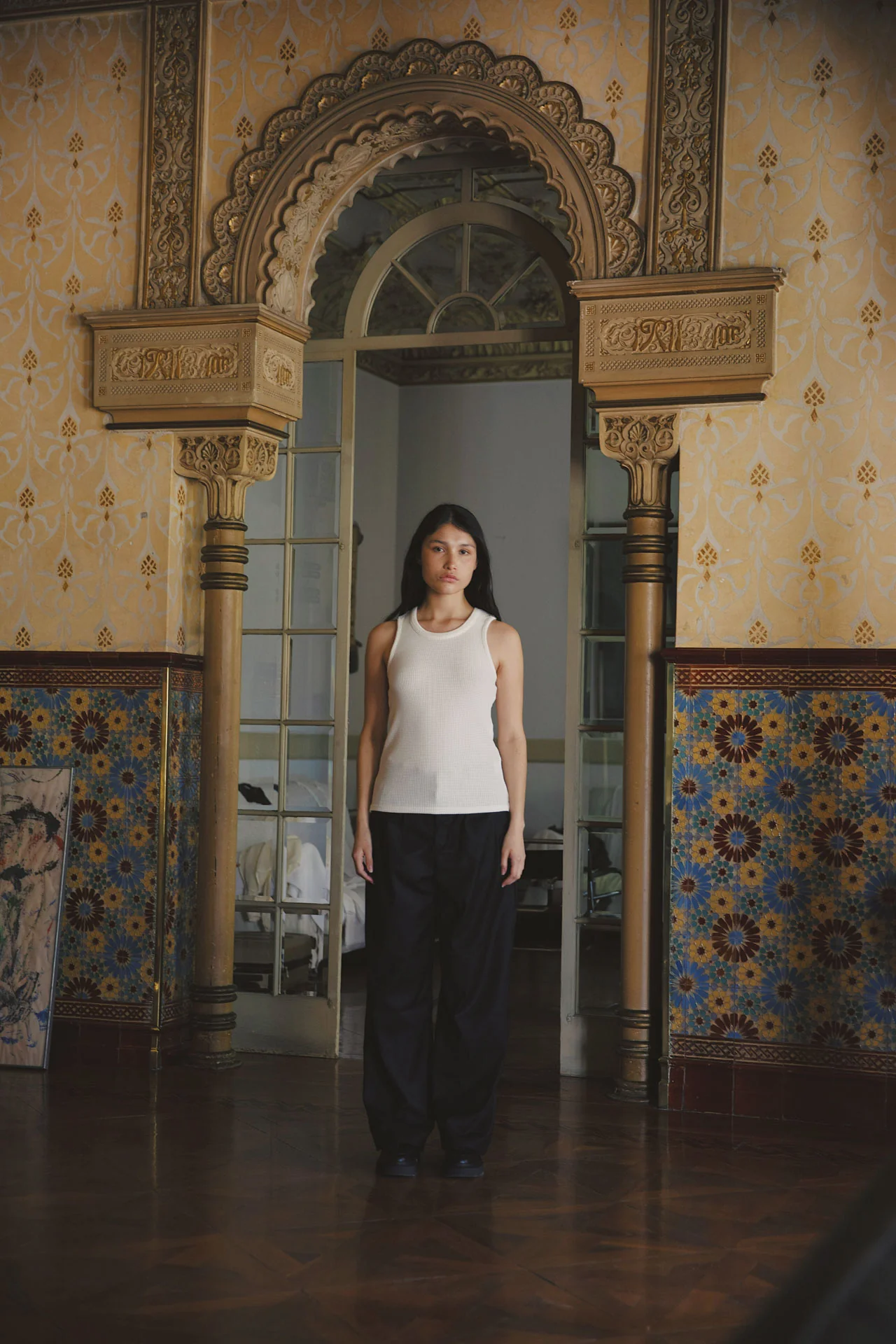 Andersen Waffle Tank, White - Image 10