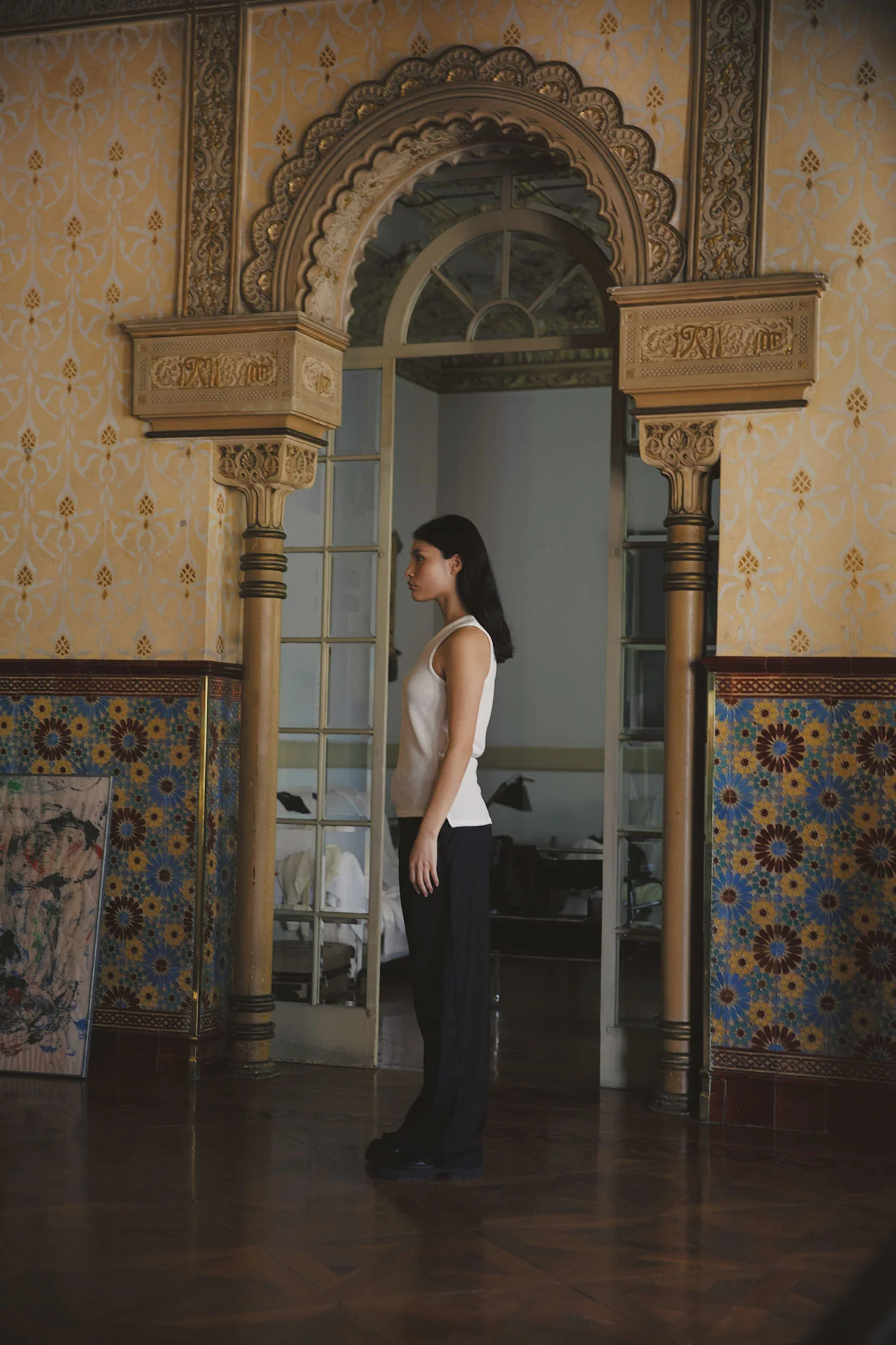 Andersen Waffle Tank, White - Image 11