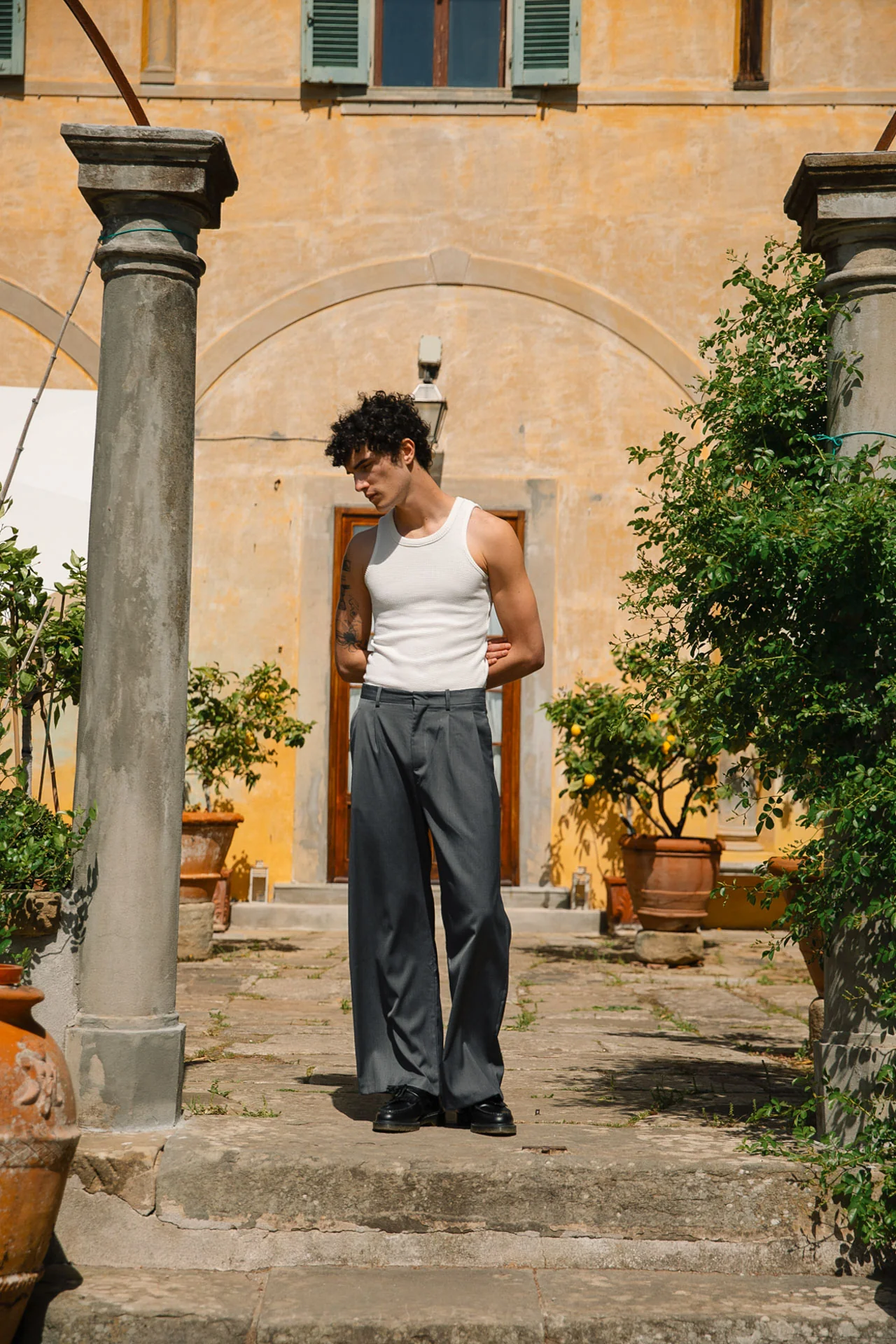 Andersen Waffle Tank, White - Image 3