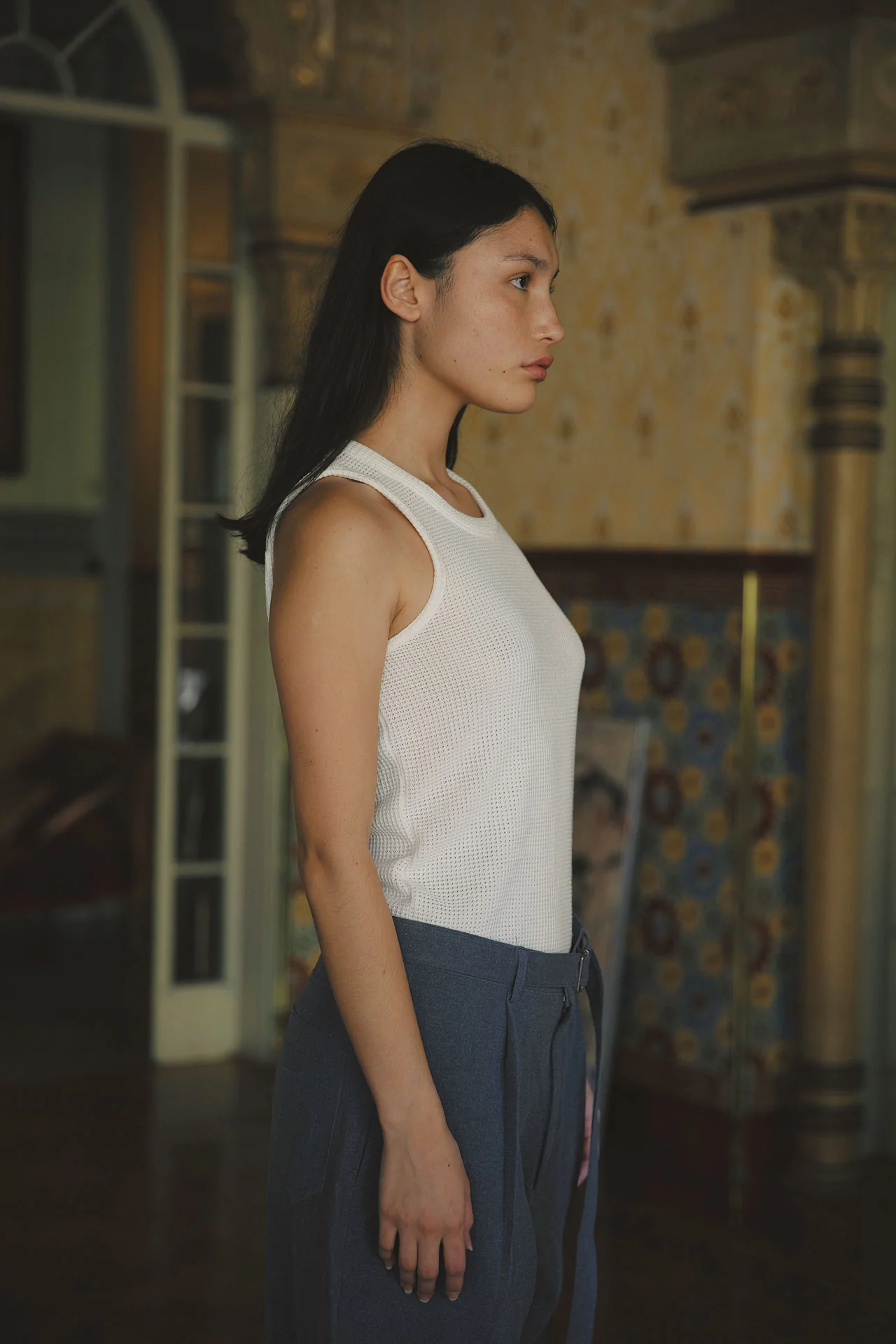 Andersen Waffle Tank, White - Image 8