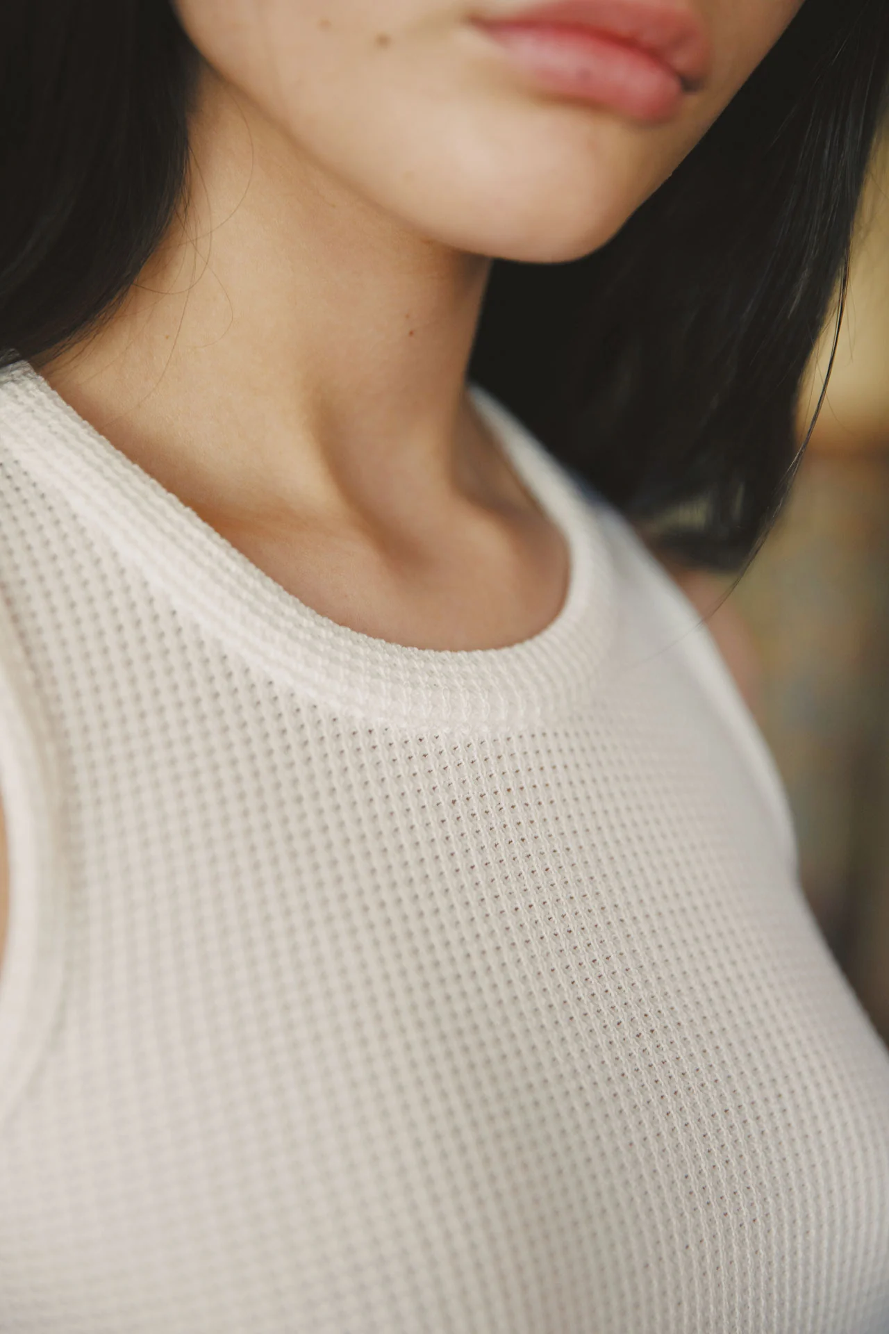 Andersen Waffle Tank, White - Image 9