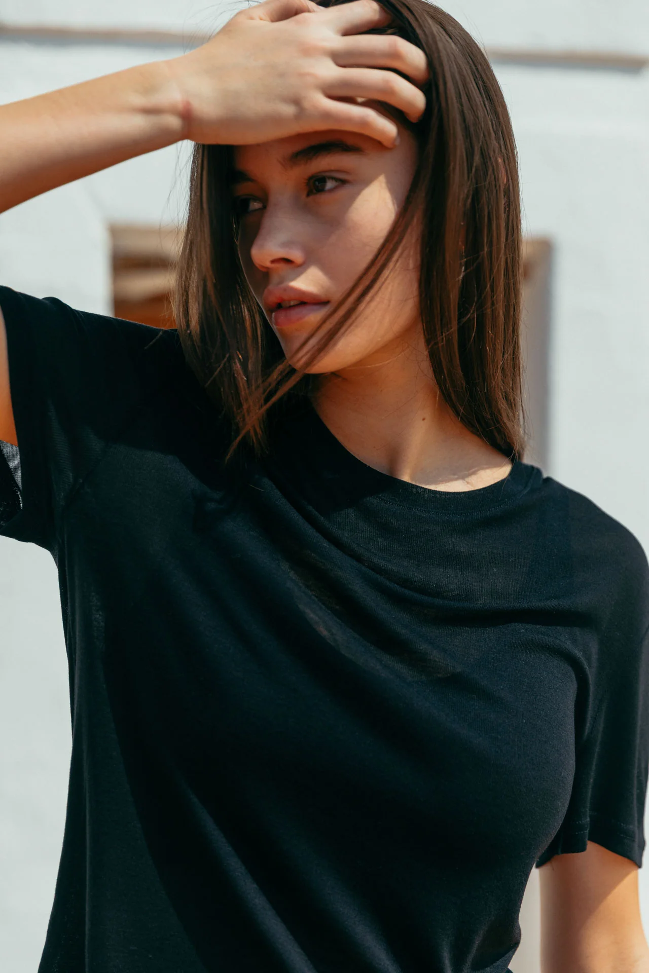 Andre Tencel T-Shirt, Black - Image 12