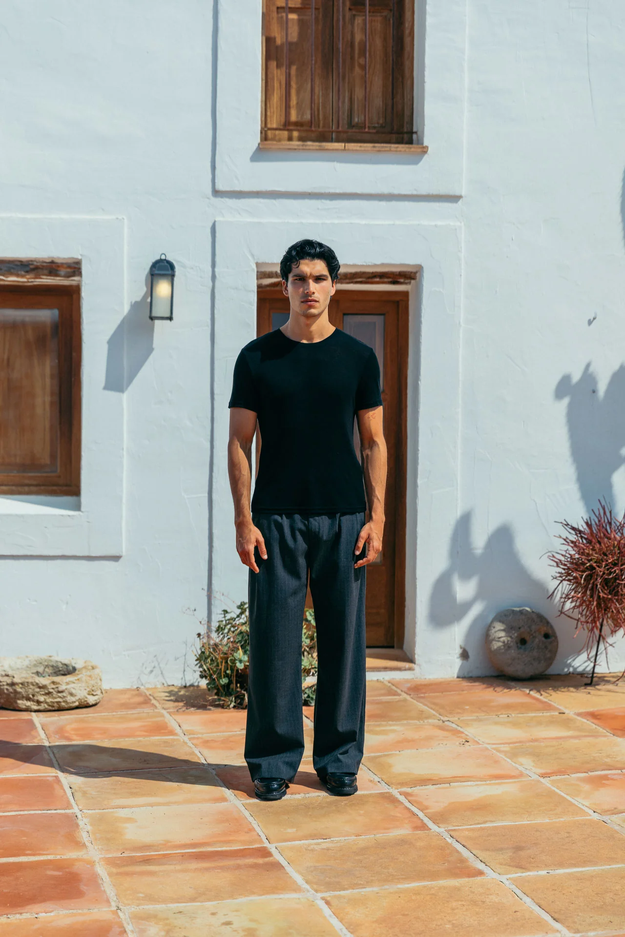 Andre Tencel T-Shirt, Black - Image 3