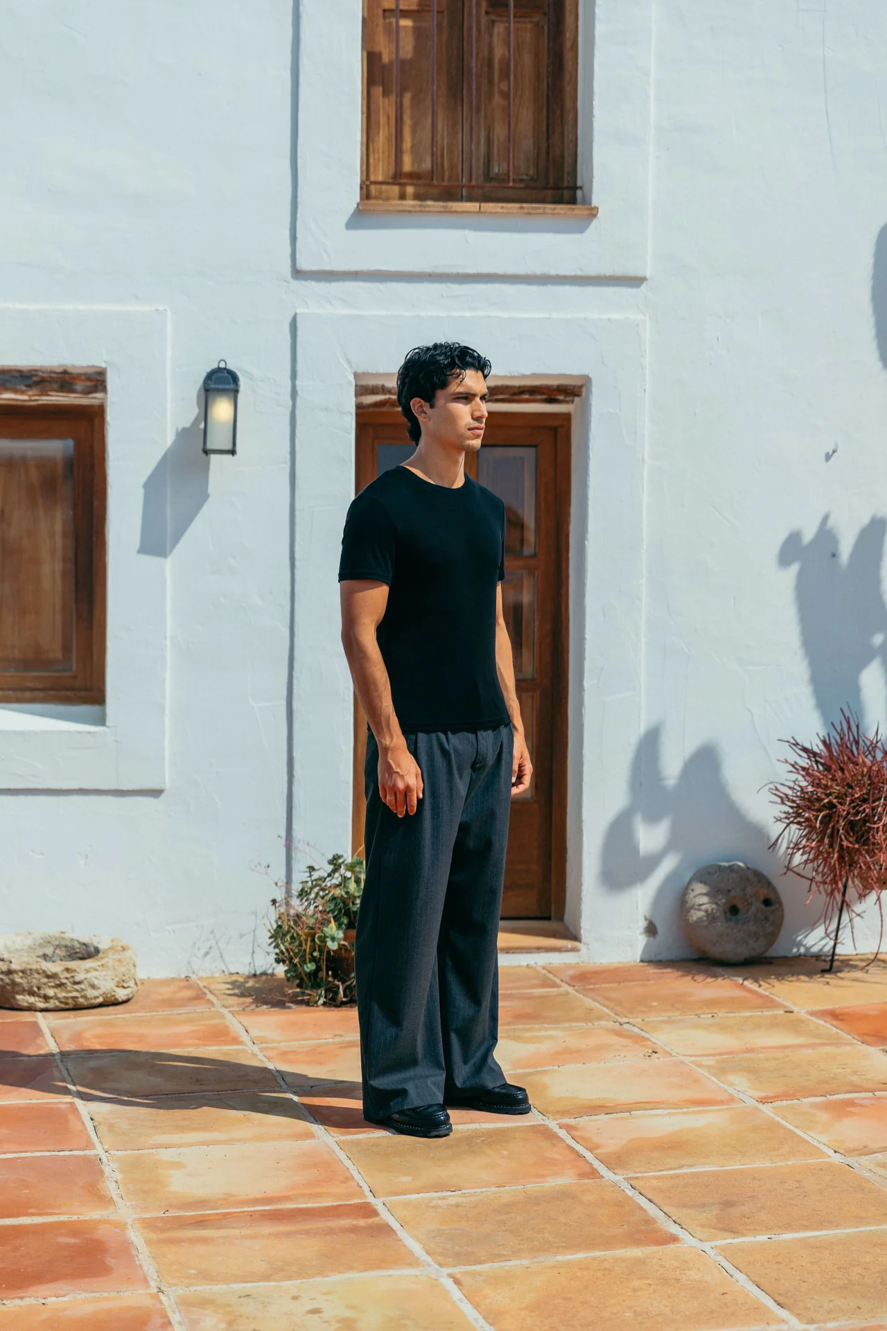 Andre Tencel T-Shirt, Black - Image 4