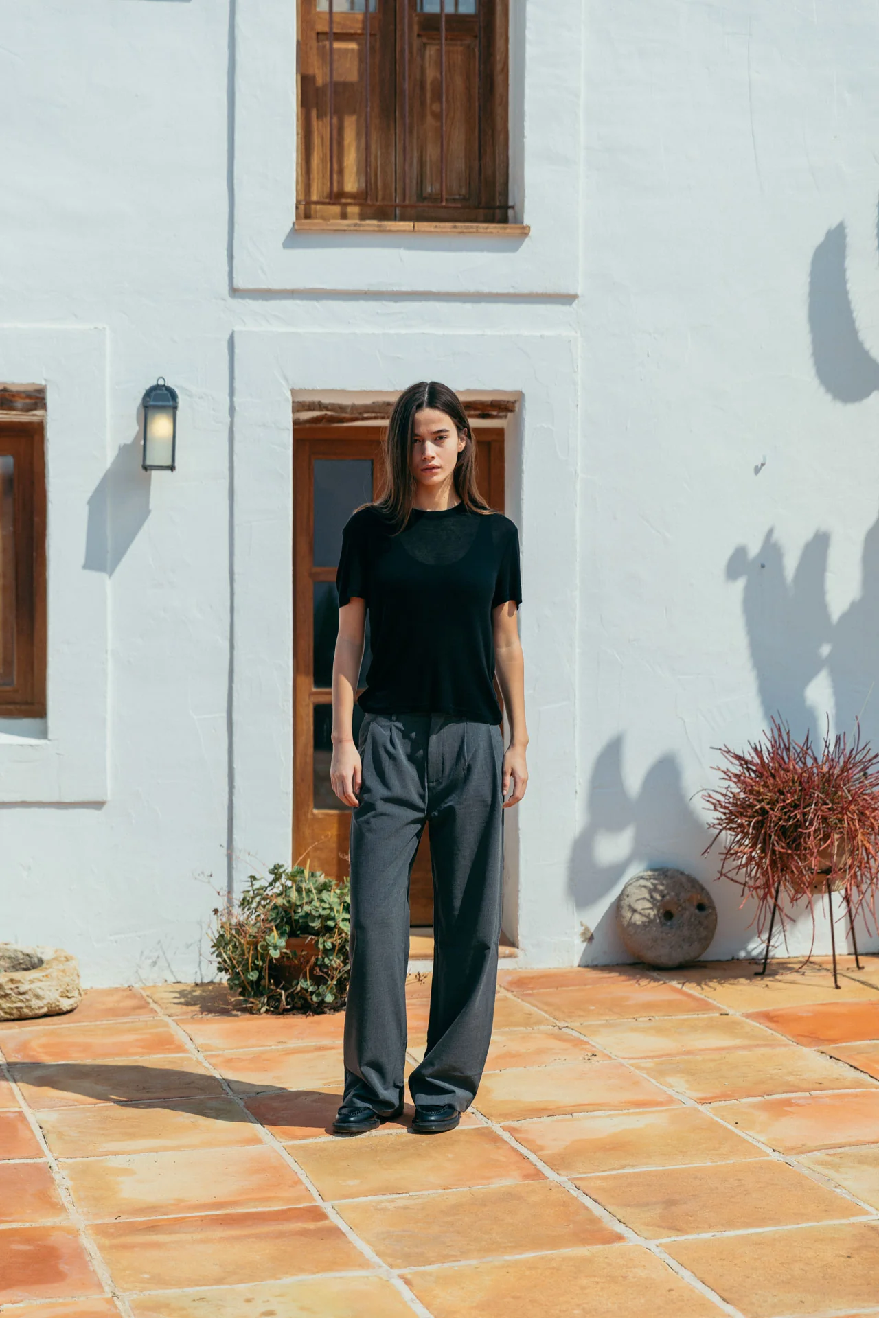 Andre Tencel T-Shirt, Black - Image 8