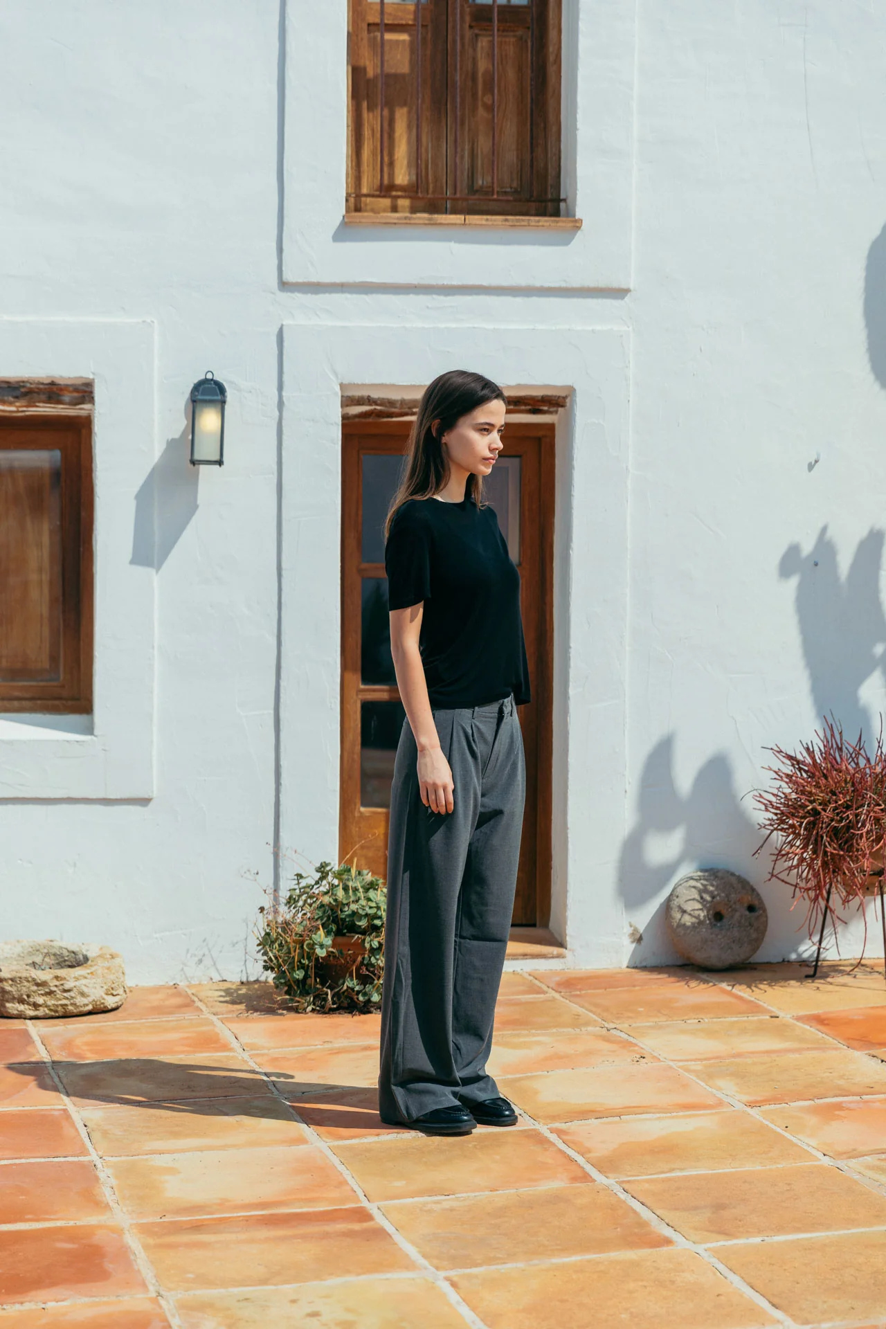 Andre Tencel T-Shirt, Black - Image 9