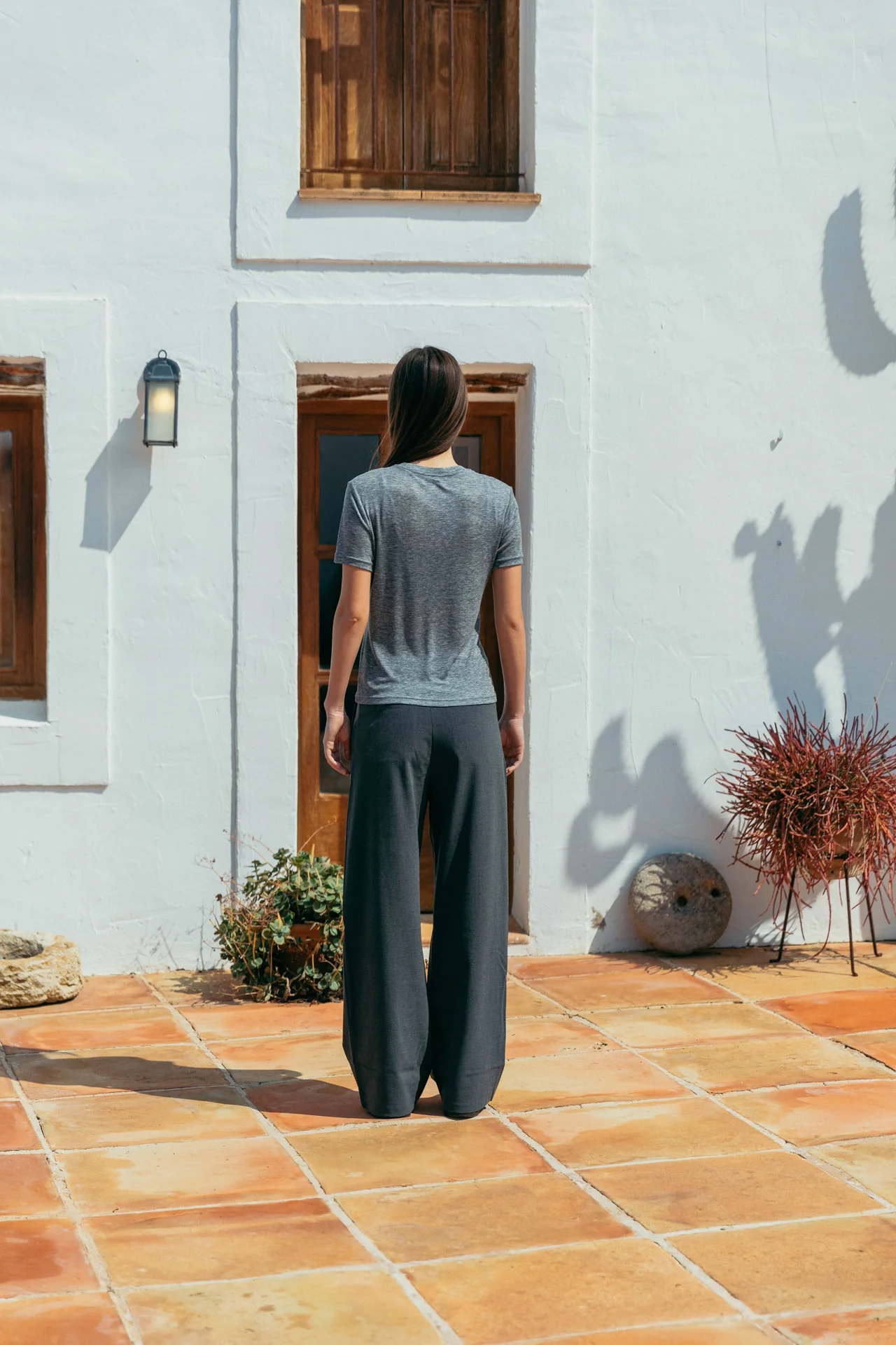 Andre Tencel T-Shirt, Grey - Image 10