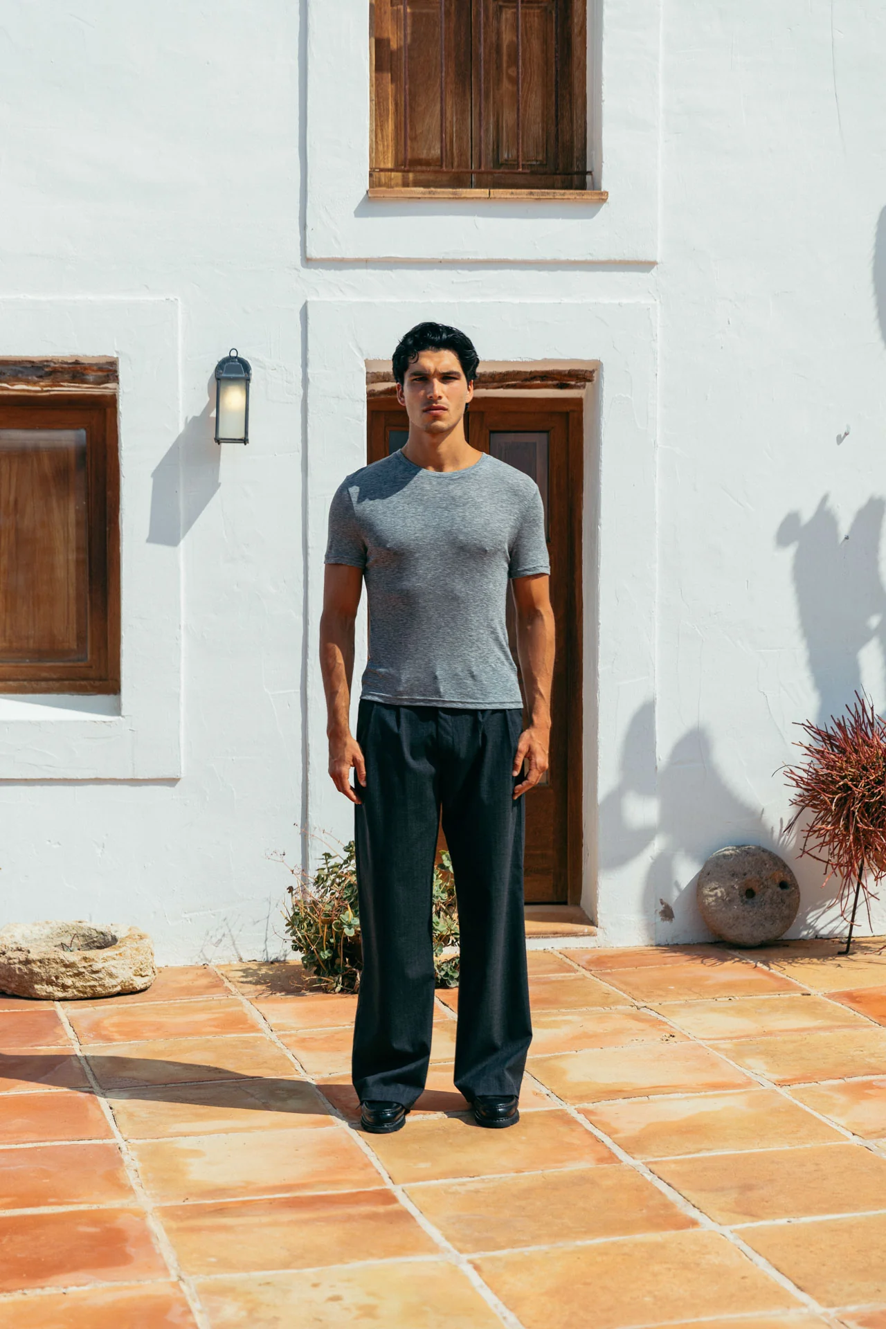 Andre Tencel T-Shirt, Grey - Image 3