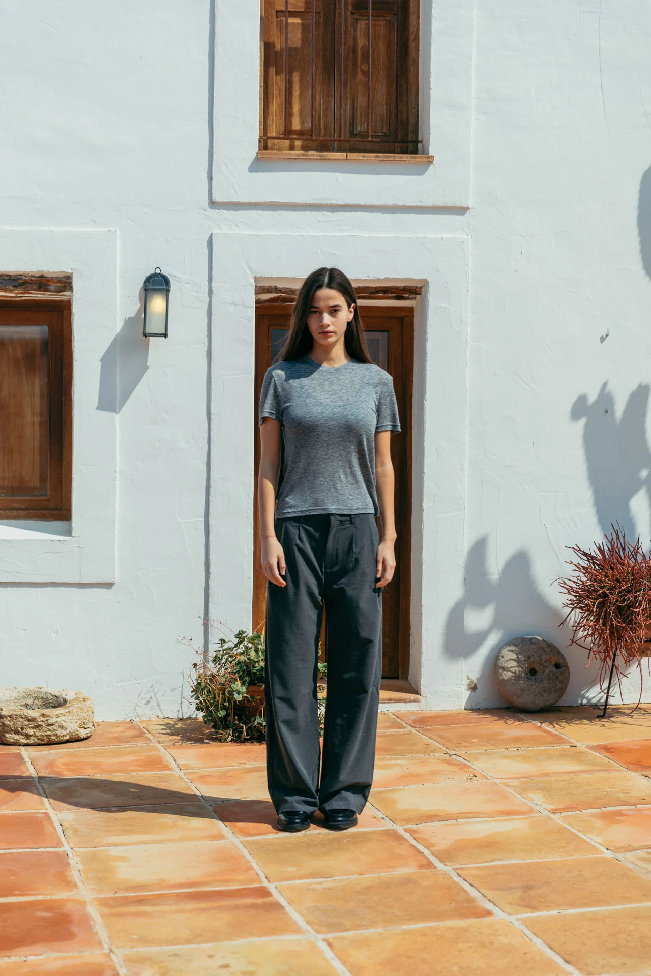 Andre Tencel T-Shirt, Grey - Image 8