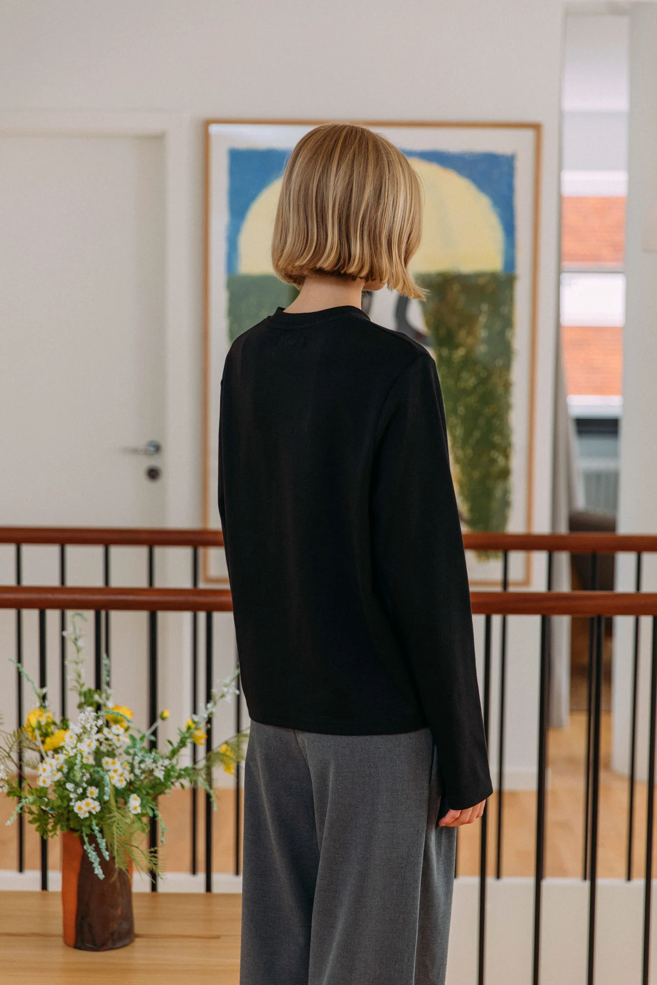 Antonio Cotton T-Shirt, Black - Image 4