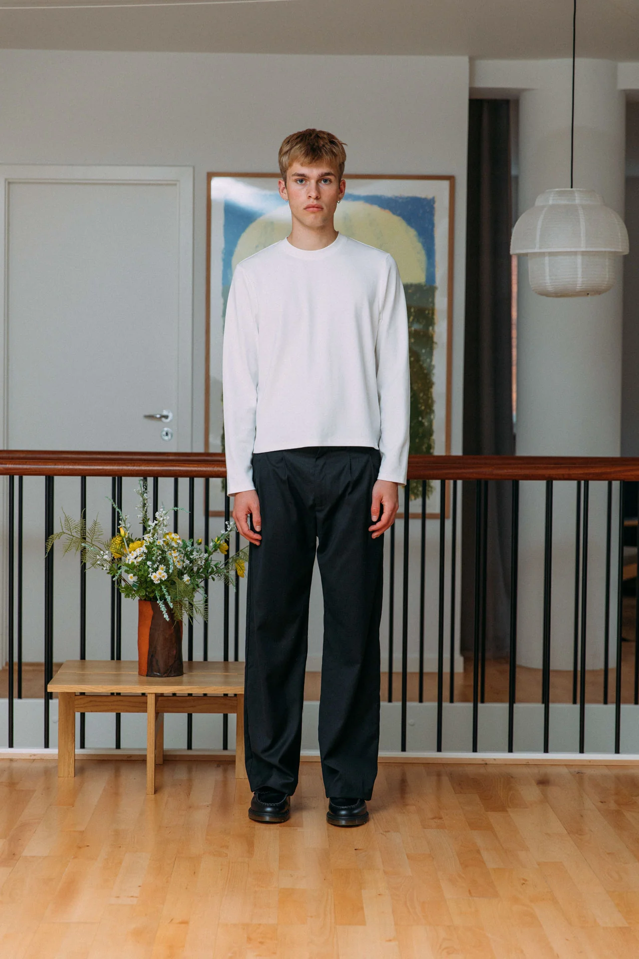 Antonio Cotton T-Shirt, White - Image 5