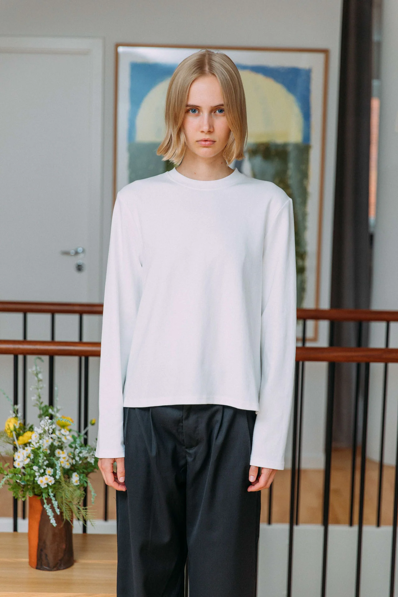 Antonio Cotton T-Shirt, White - Image 6