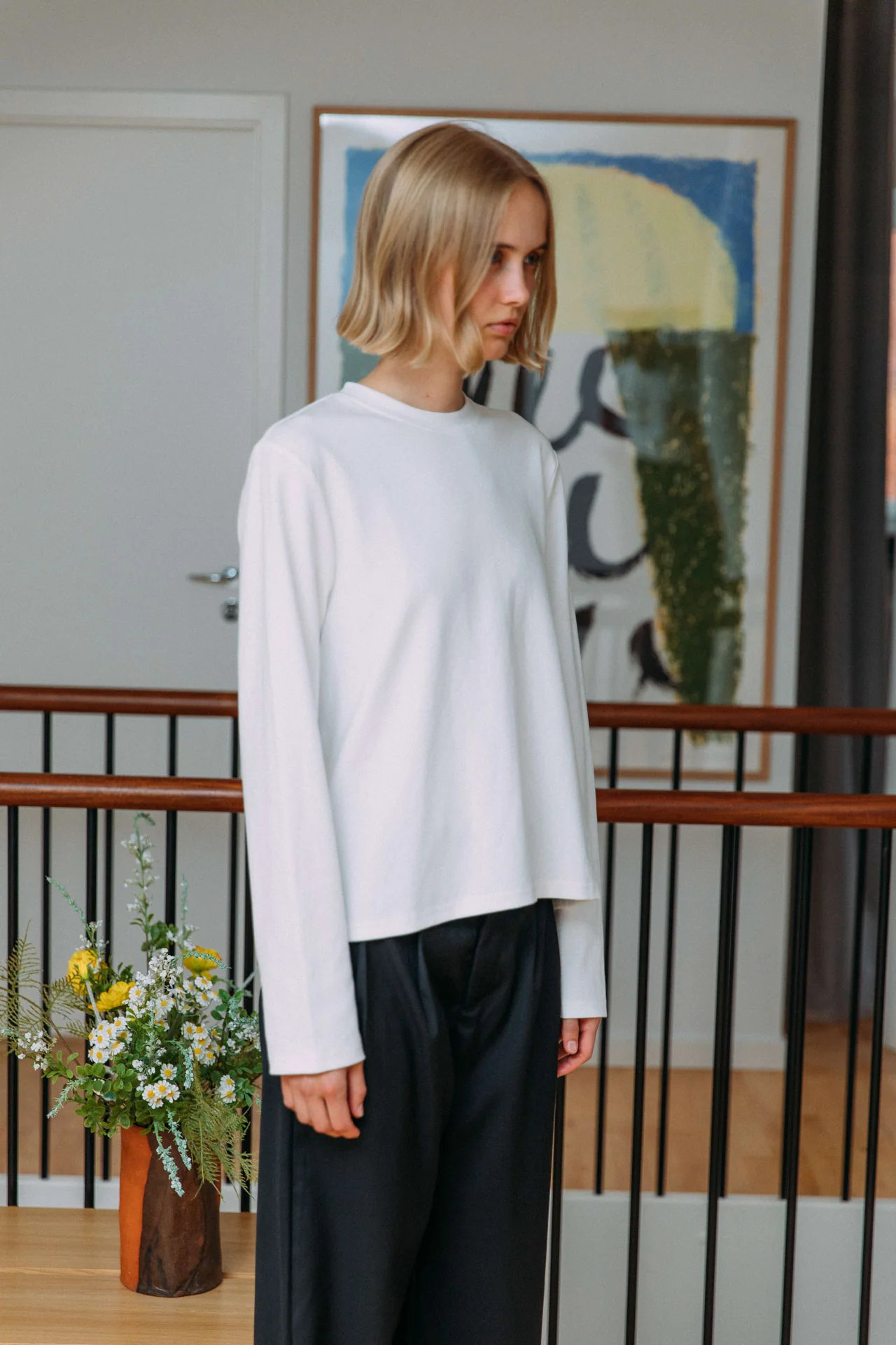 Antonio Cotton T-Shirt, White - Image 7