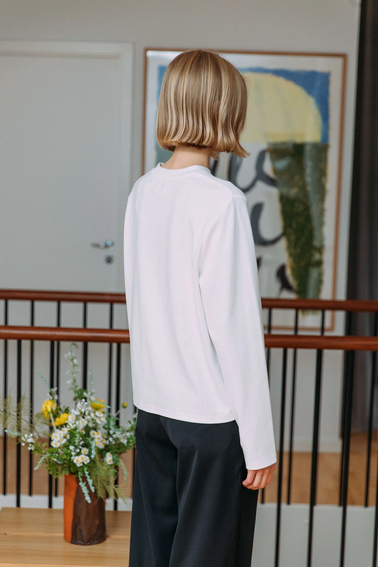 Antonio Cotton T-Shirt, White - Image 8