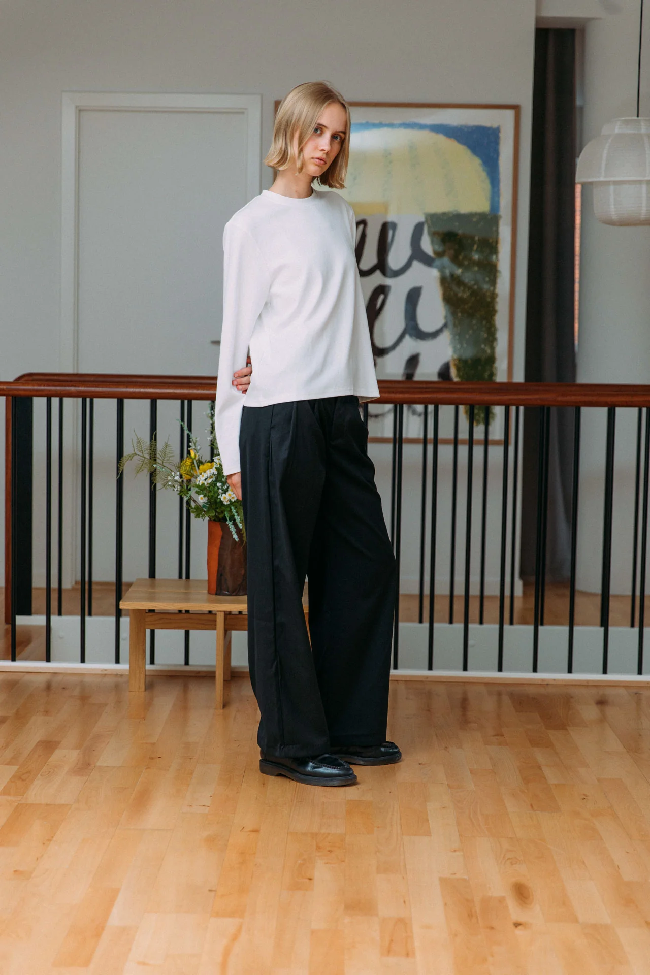 Antonio Cotton T-Shirt, White - Image 9