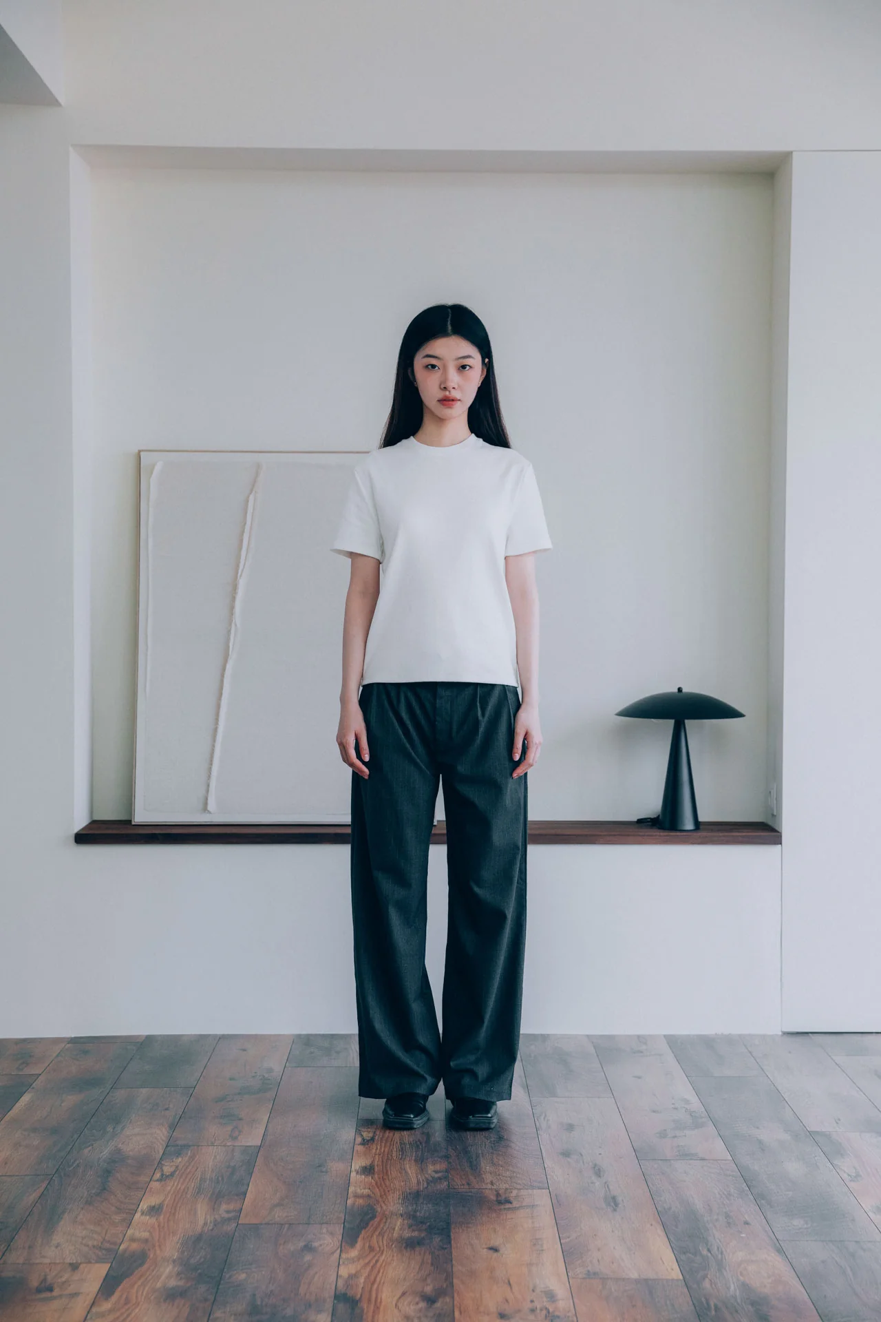 Bernard Ribbed T-Shirt, White - Image 7