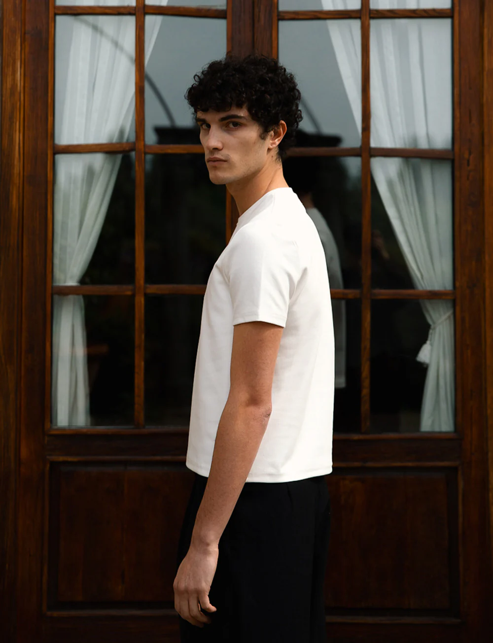 Brando Fitted T-Shirt, White - Image 3