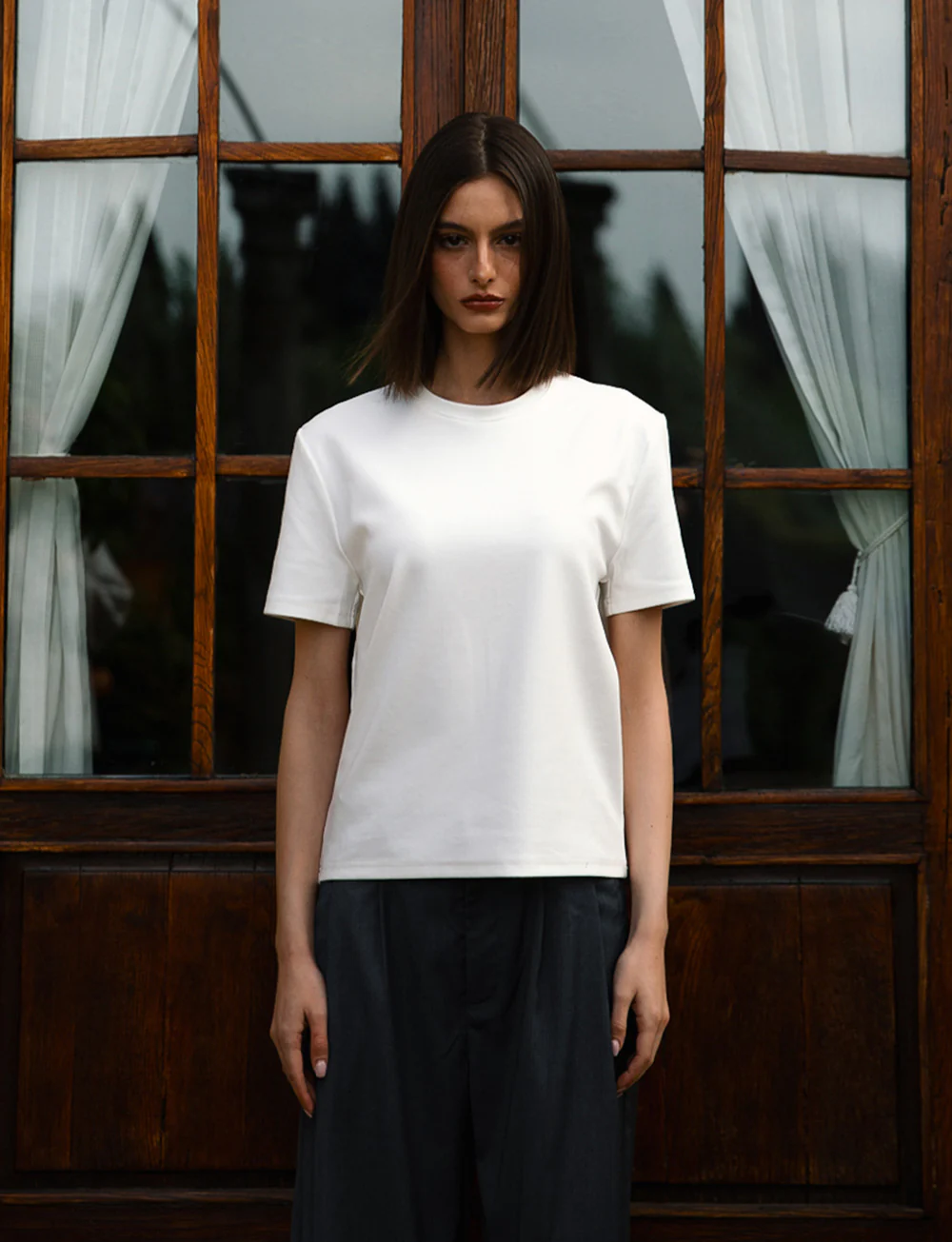 Brando Fitted T-Shirt, White - Image 5