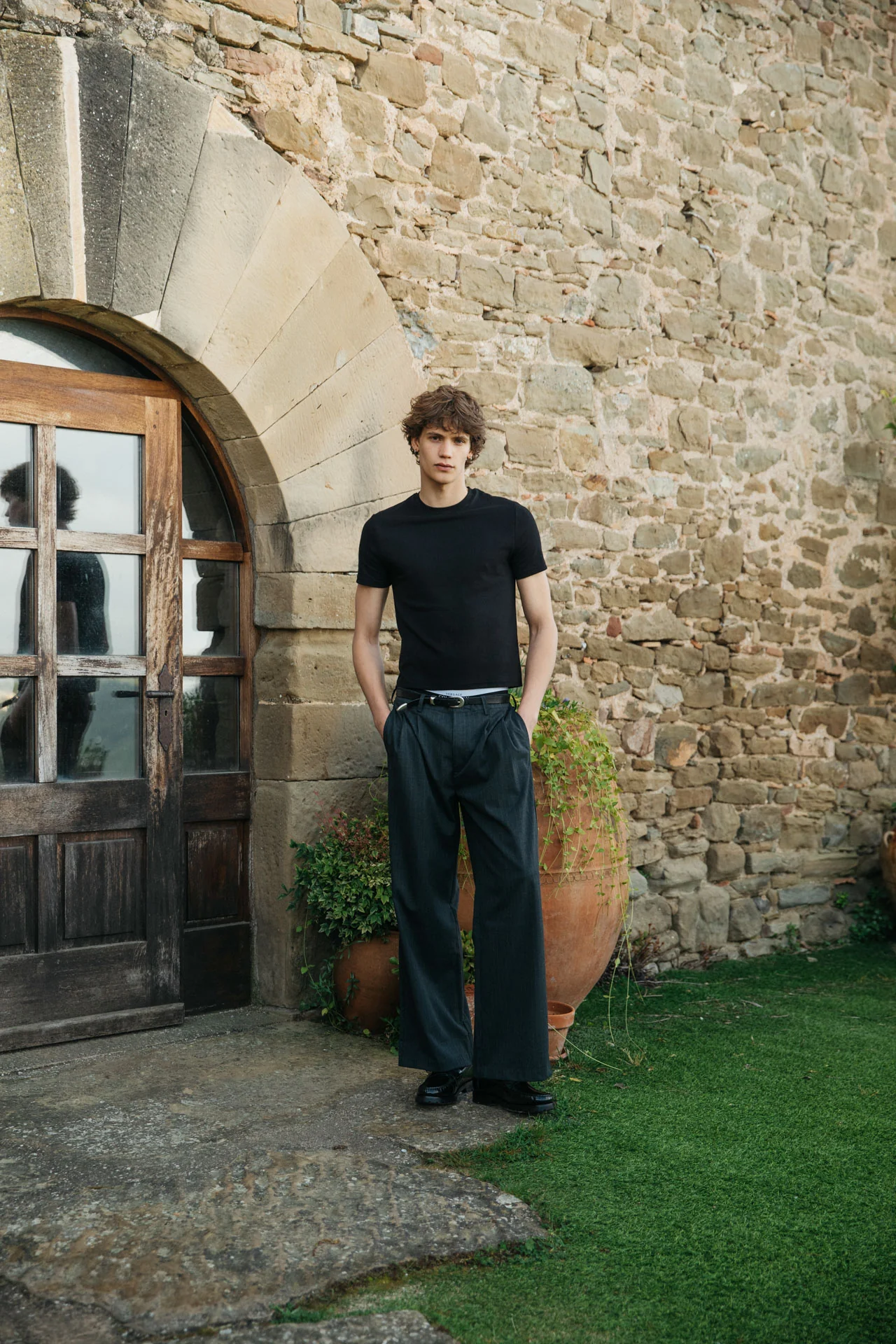 Brando Fitted T-Shirt, Black - Image 3