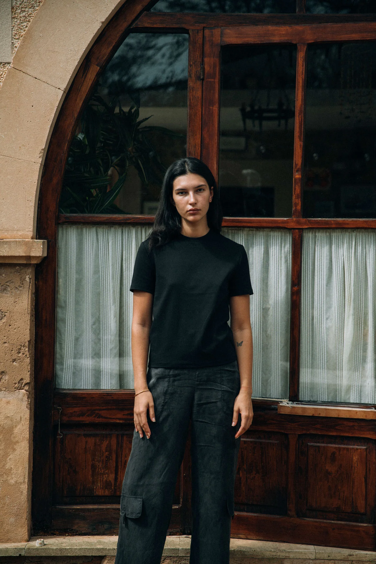 Brando Fitted T-Shirt, Black - Image 6