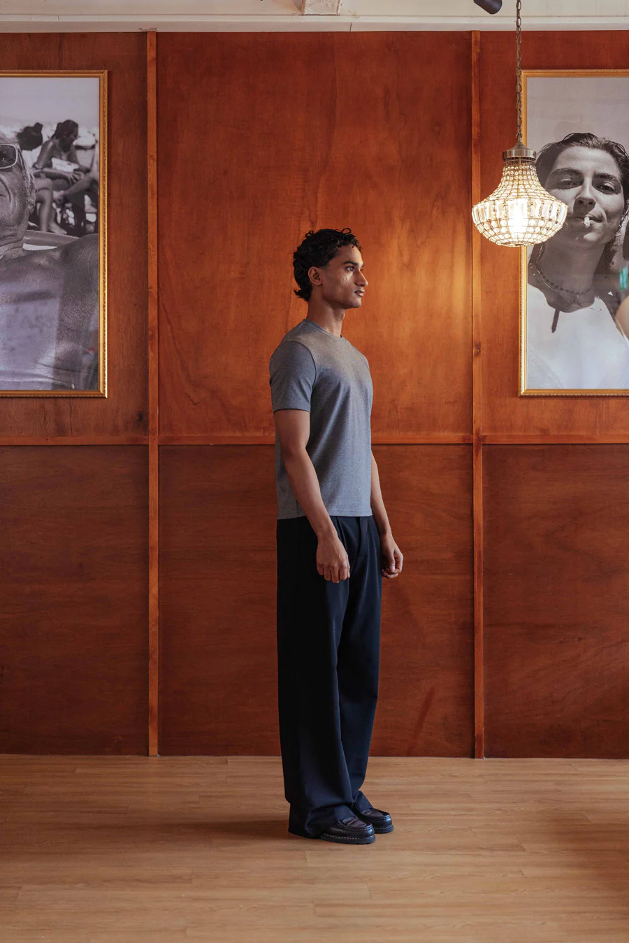 Brando Fitted T-Shirt, Dark Grey - Image 4