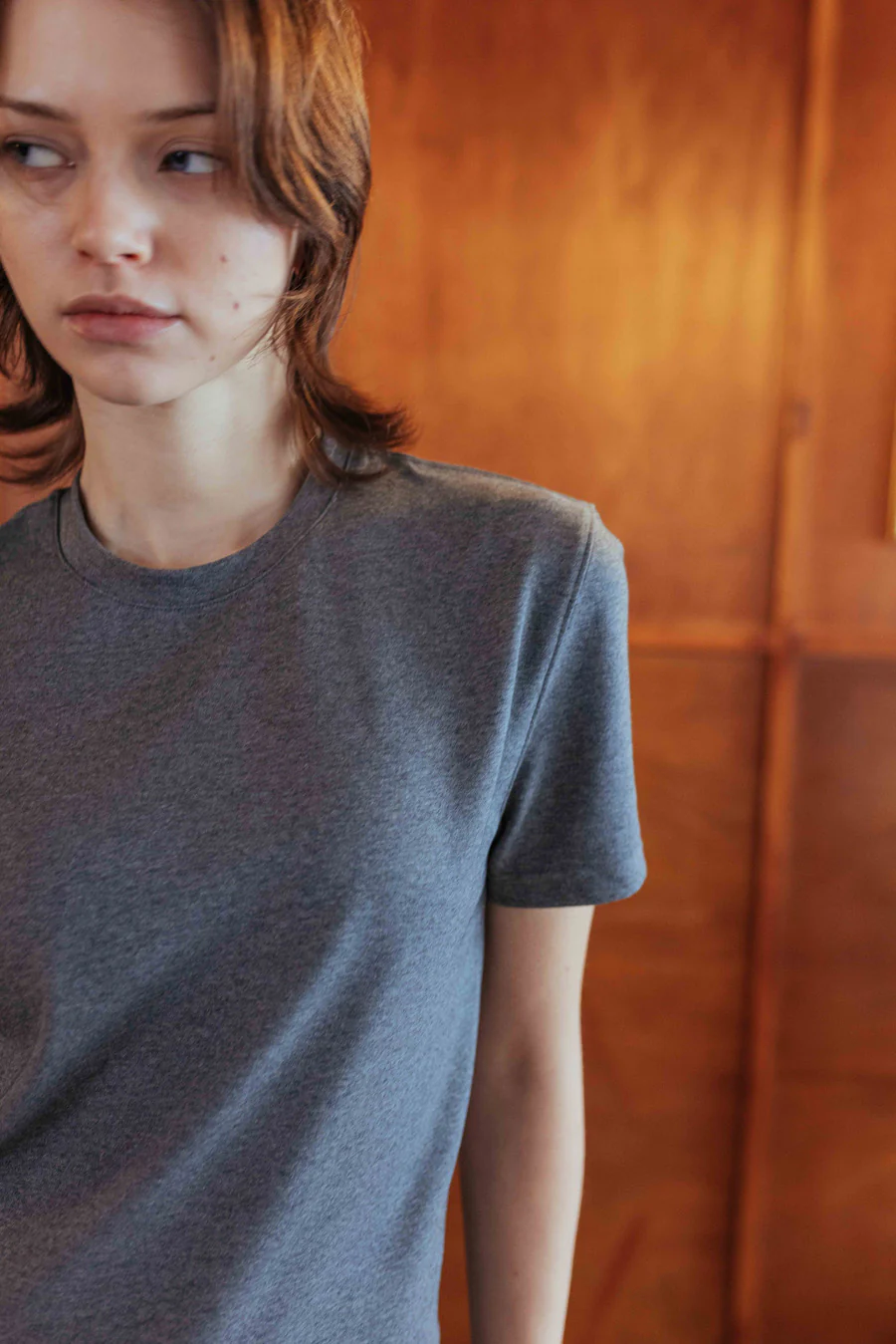 Brando Fitted T-Shirt, Dark Grey - Image 8