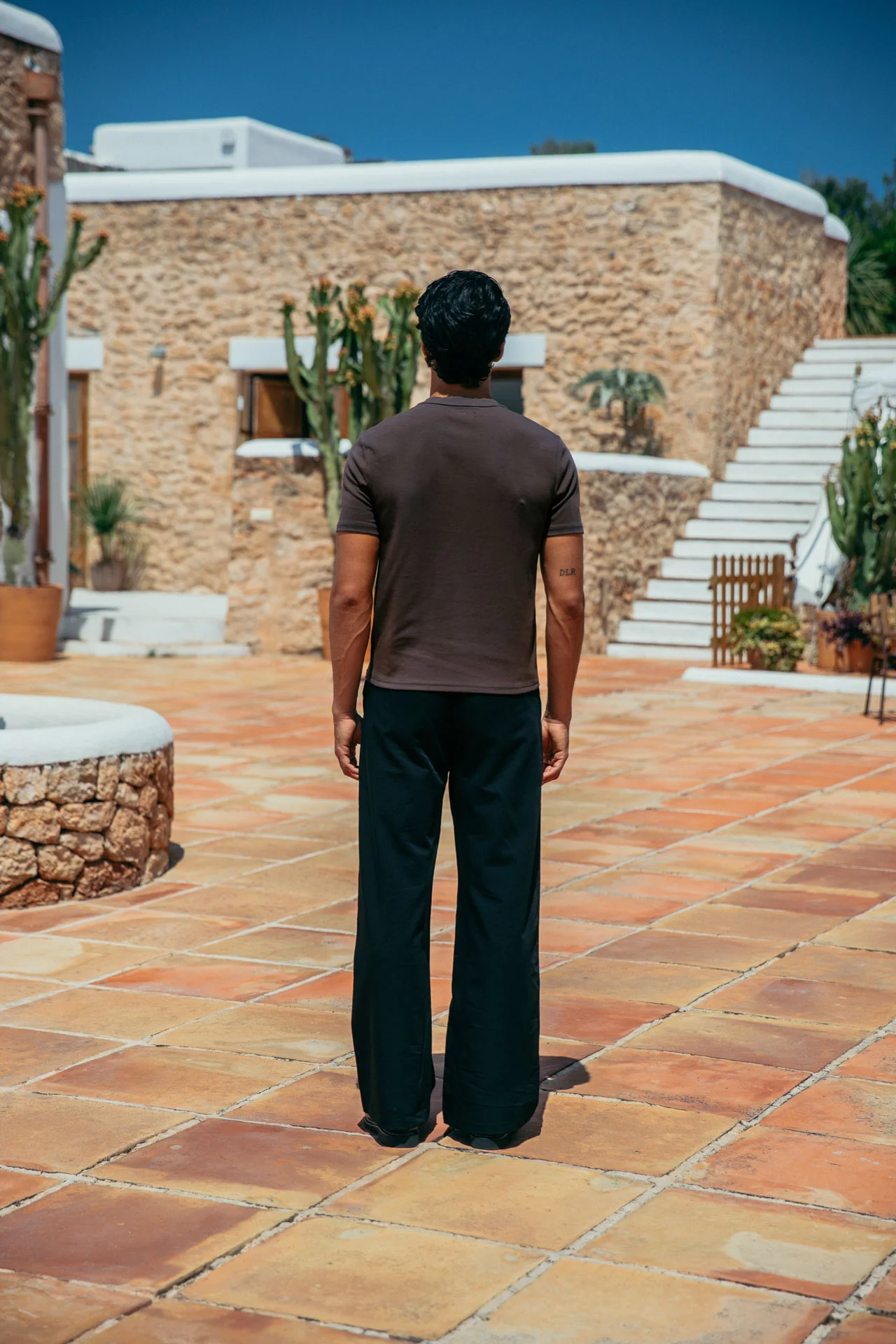 Brando Fitted T-Shirt, Brown - Image 5