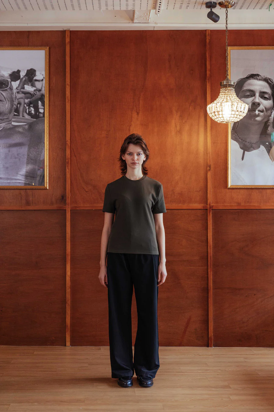 Brando Fitted T-Shirt, Khaki - Image 8