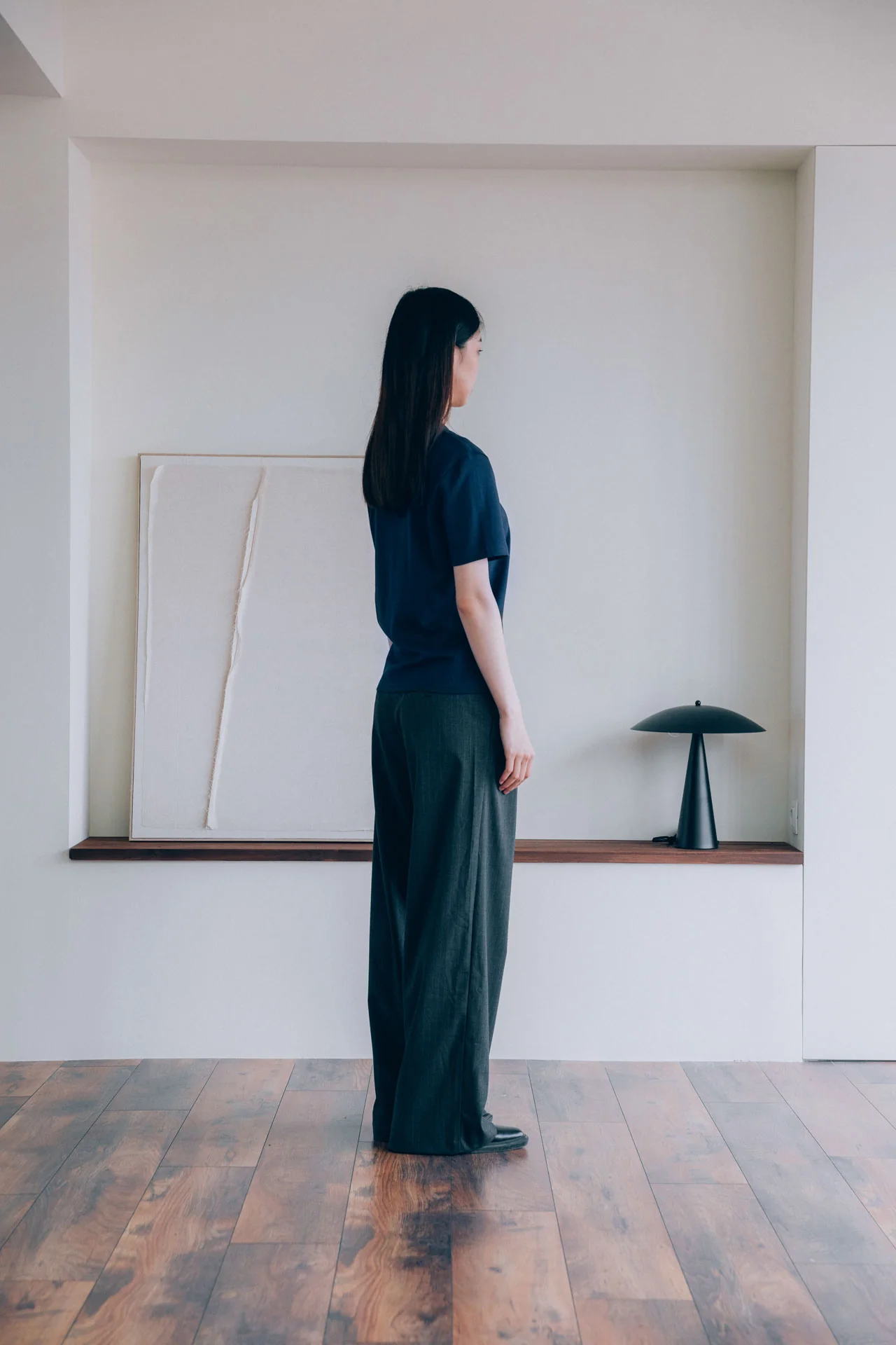 Brando Fitted T-Shirt, Navy - Image 9