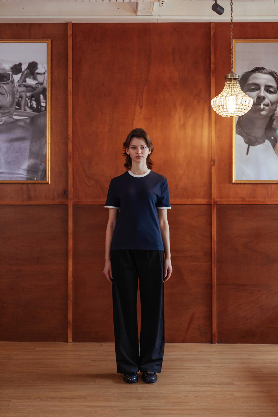 Brando T-Shirt, Navy Ringer - Image 10