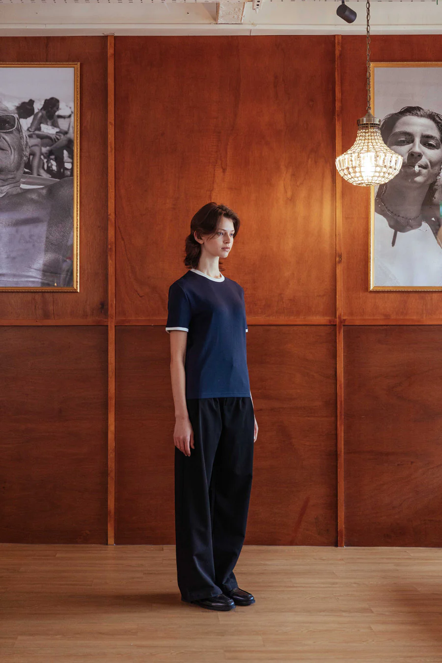 Brando T-Shirt, Navy Ringer - Image 11