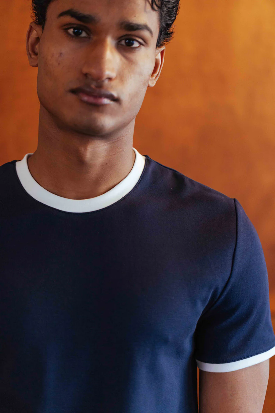 Brando T-Shirt, Navy Ringer - Image 6