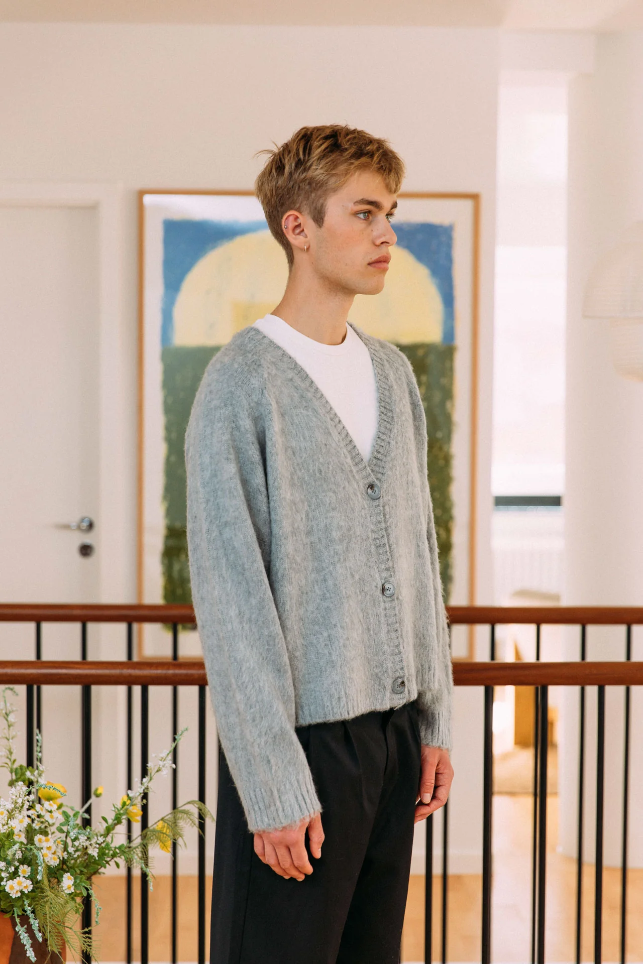 Cleo Cardigan, Grey - Image 3