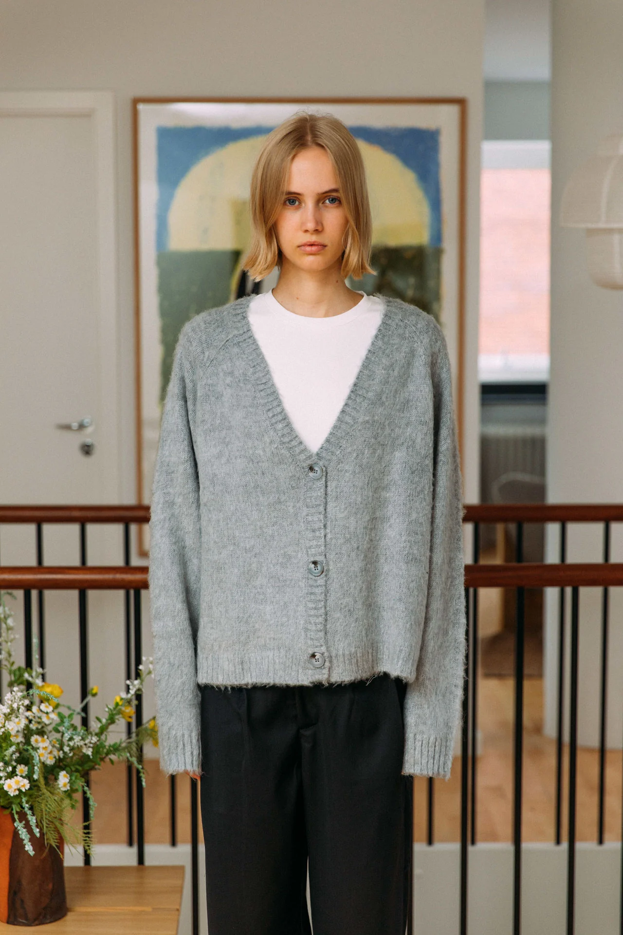 Cleo Cardigan, Grey - Image 7