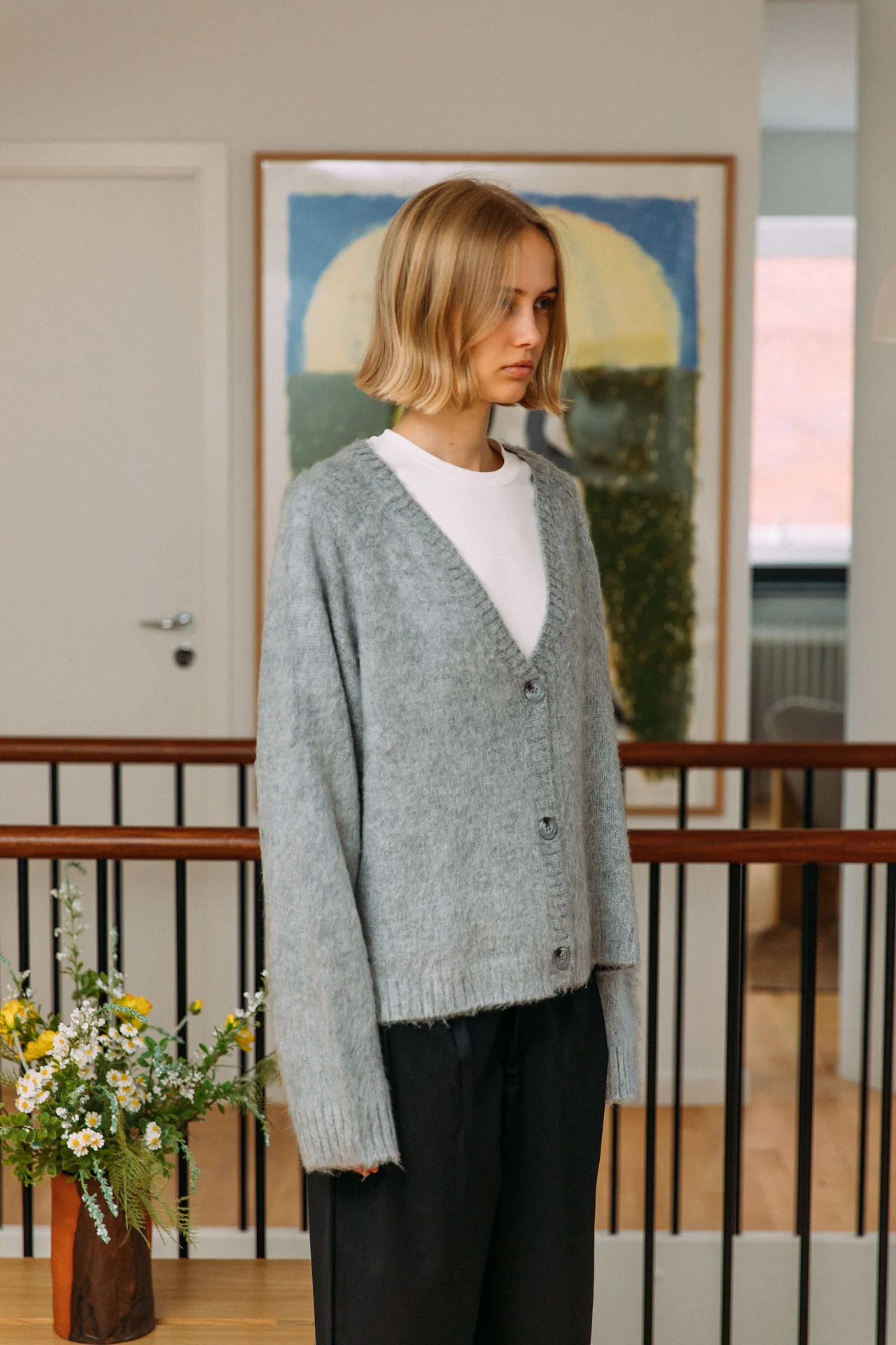 Cleo Cardigan, Grey - Image 8