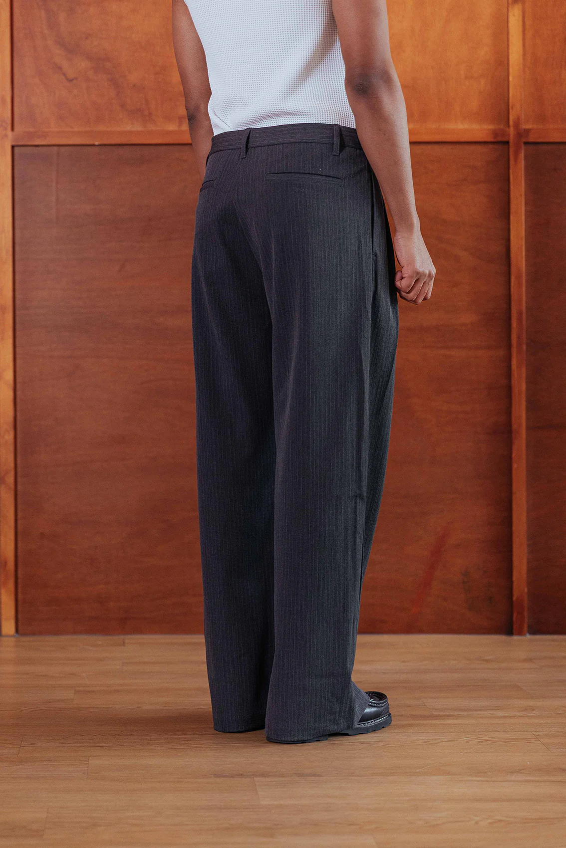 Dylan Trousers, Grey Stripe - Image 4