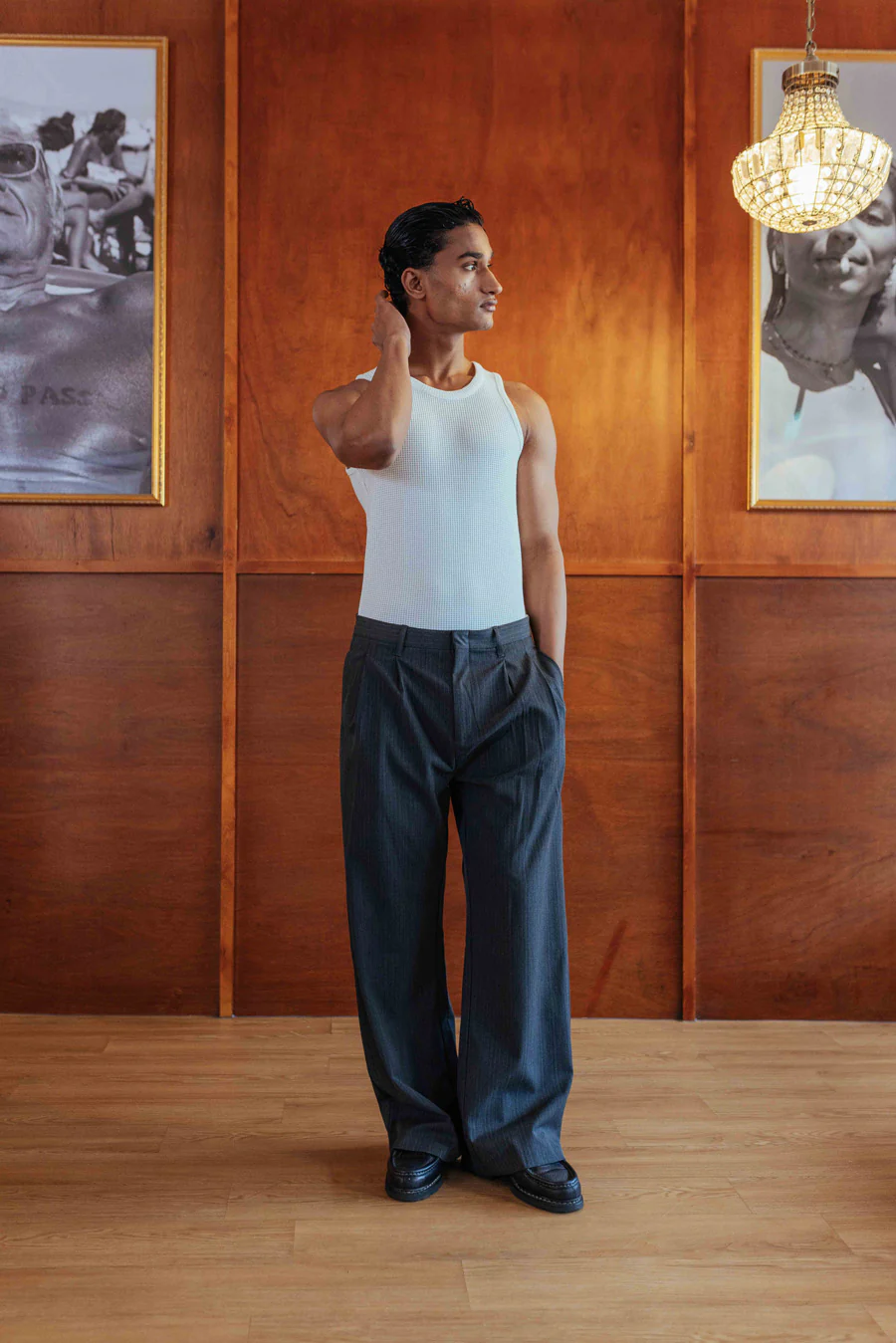 Dylan Trousers, Grey Stripe - Image 5