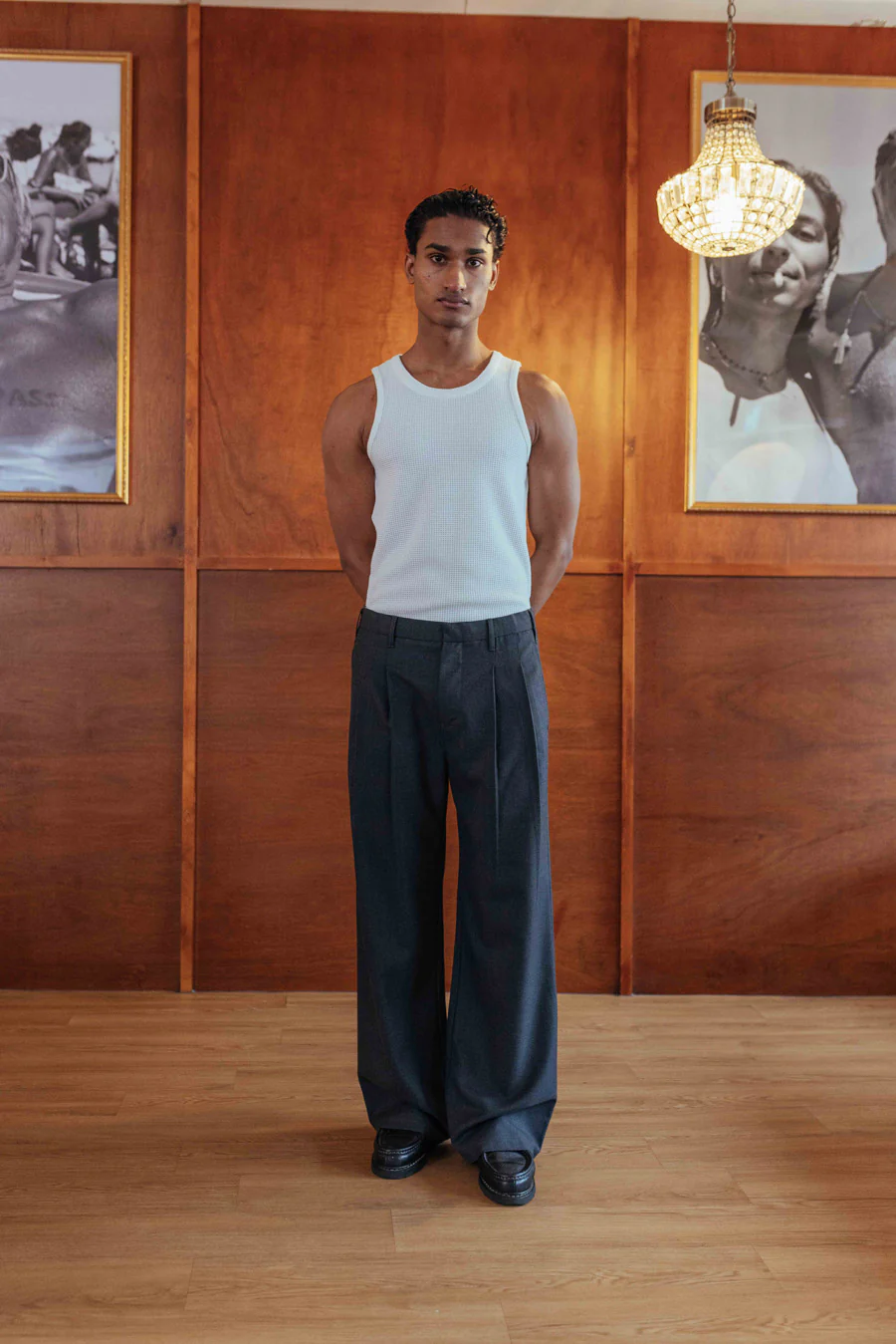 Dylan Wool Trousers, Charcoal - Image 5