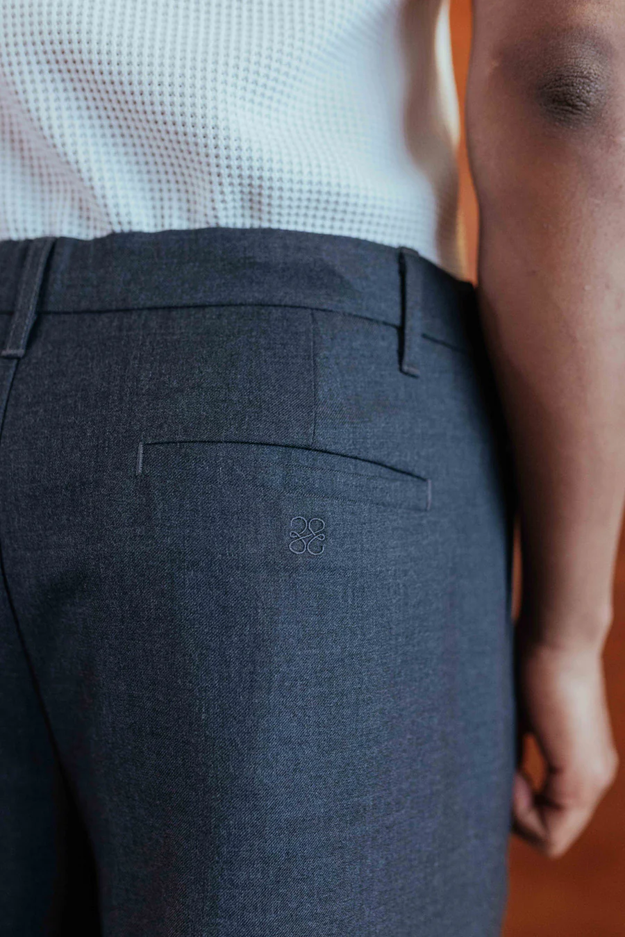 Dylan Wool Trousers, Charcoal - Image 7