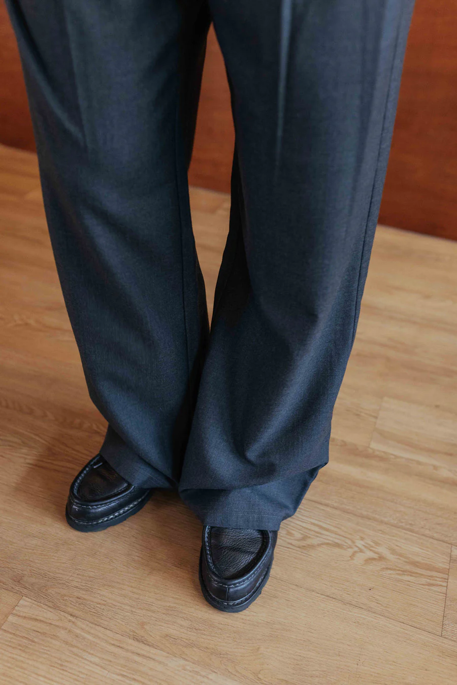 Dylan Wool Trousers, Charcoal - Image 9