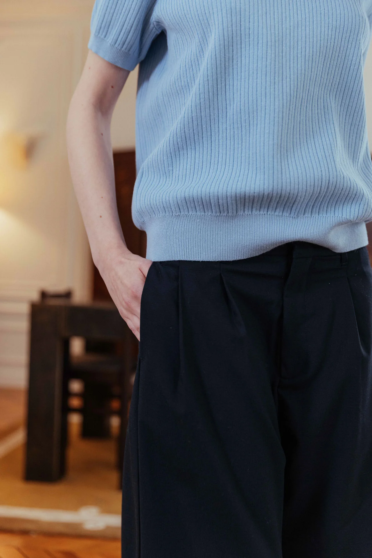 Dylan Trousers, Navy - Image 6