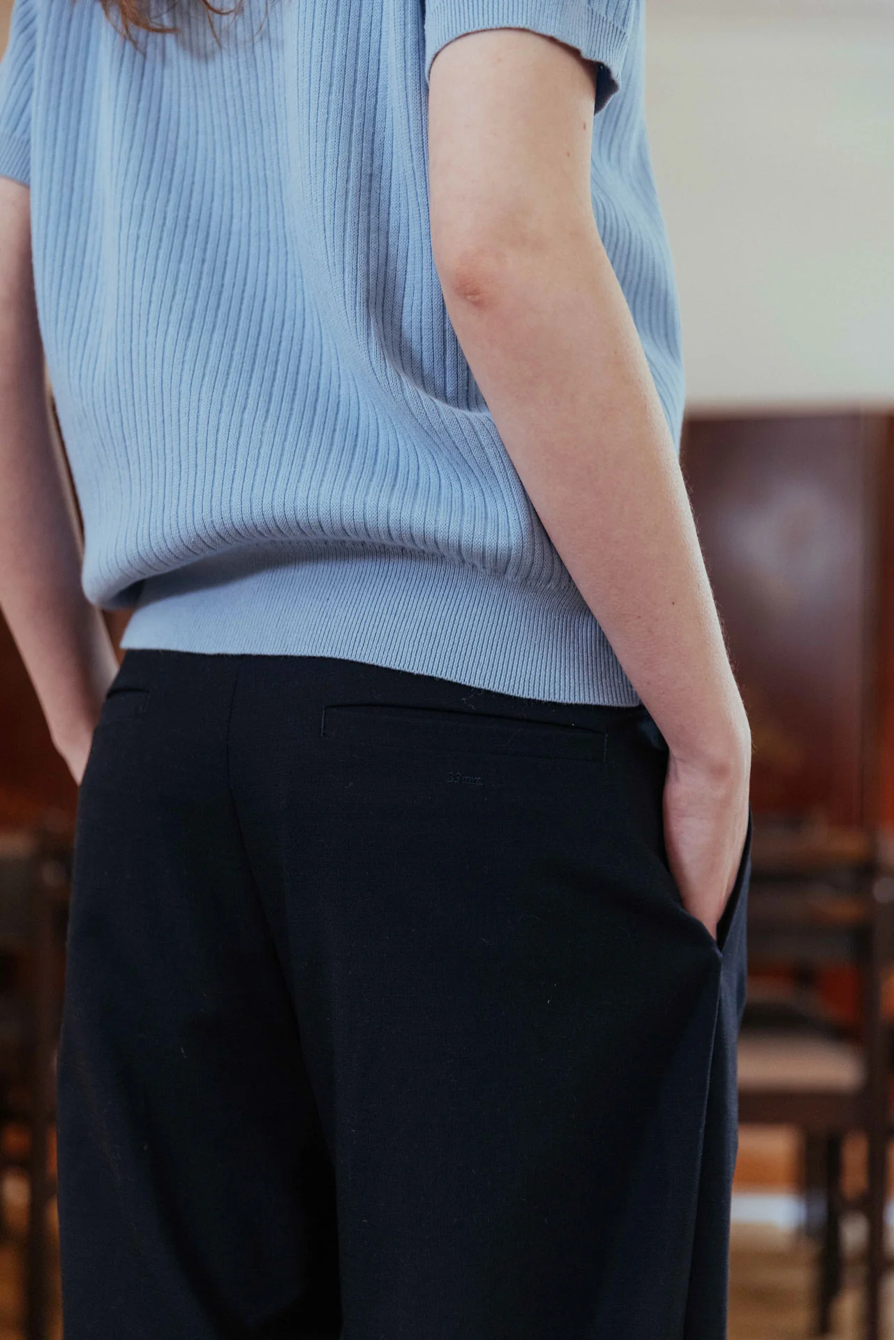 Dylan Trousers, Navy - Image 7