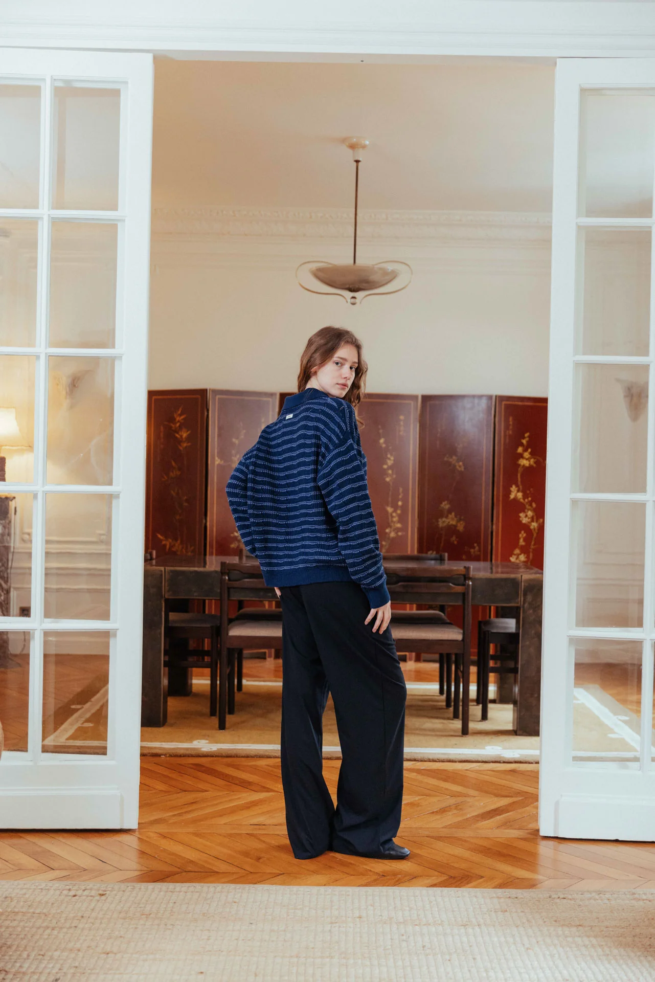 Dylan Trousers, Navy - Image 9