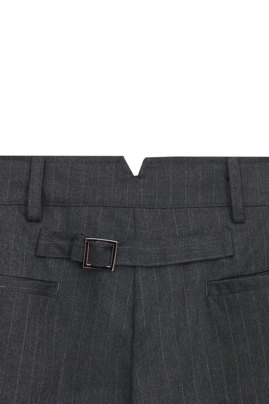 Gerard Pinstripe Trousers, Grey - Image 14