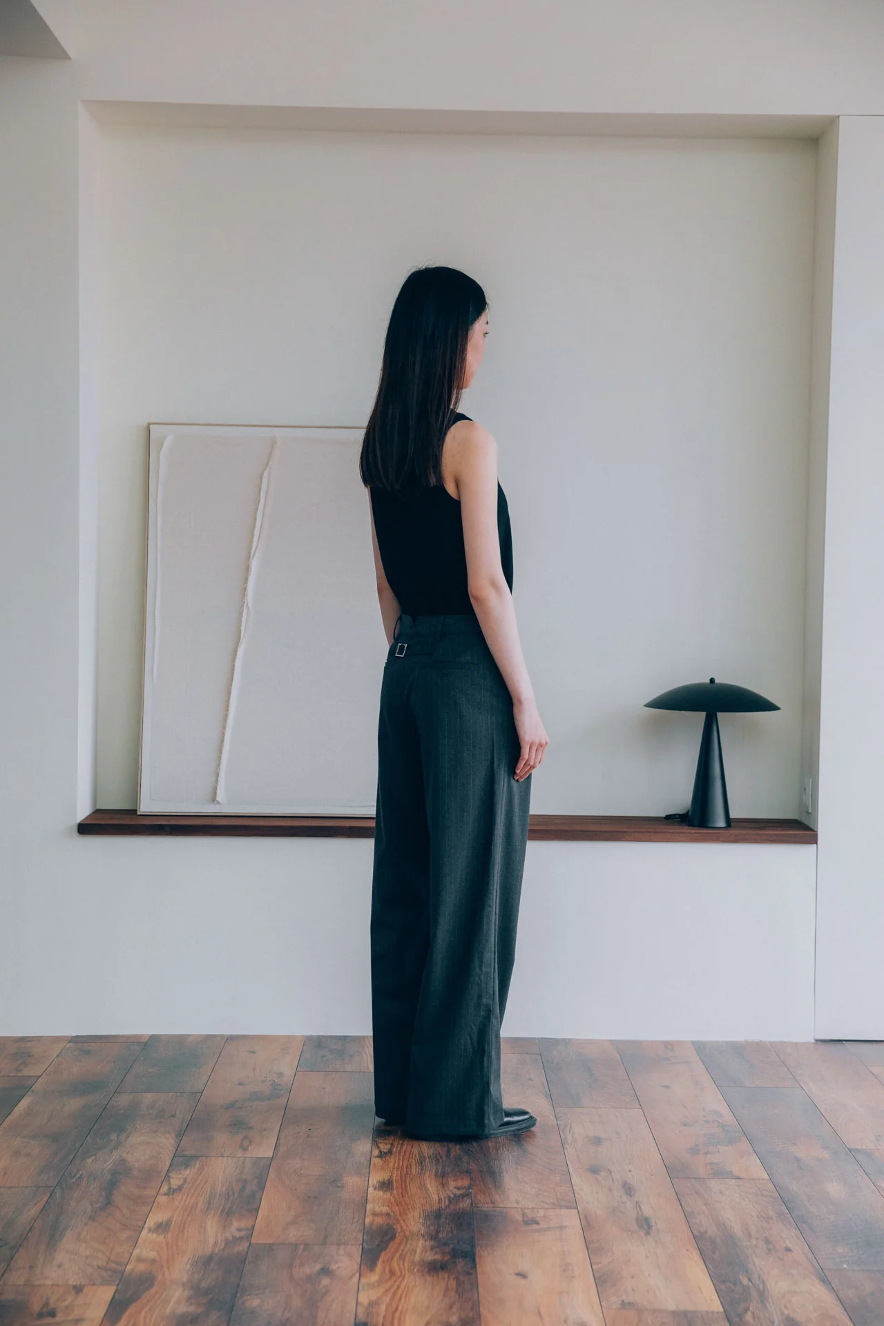 Gio Fitted Rib Tank, Black - Image 9