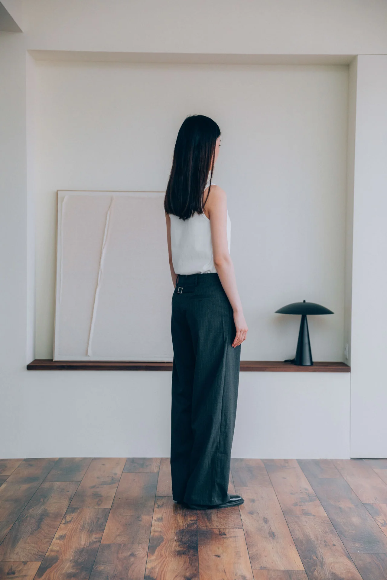 Gio Fitted Rib Tank, White - Image 10