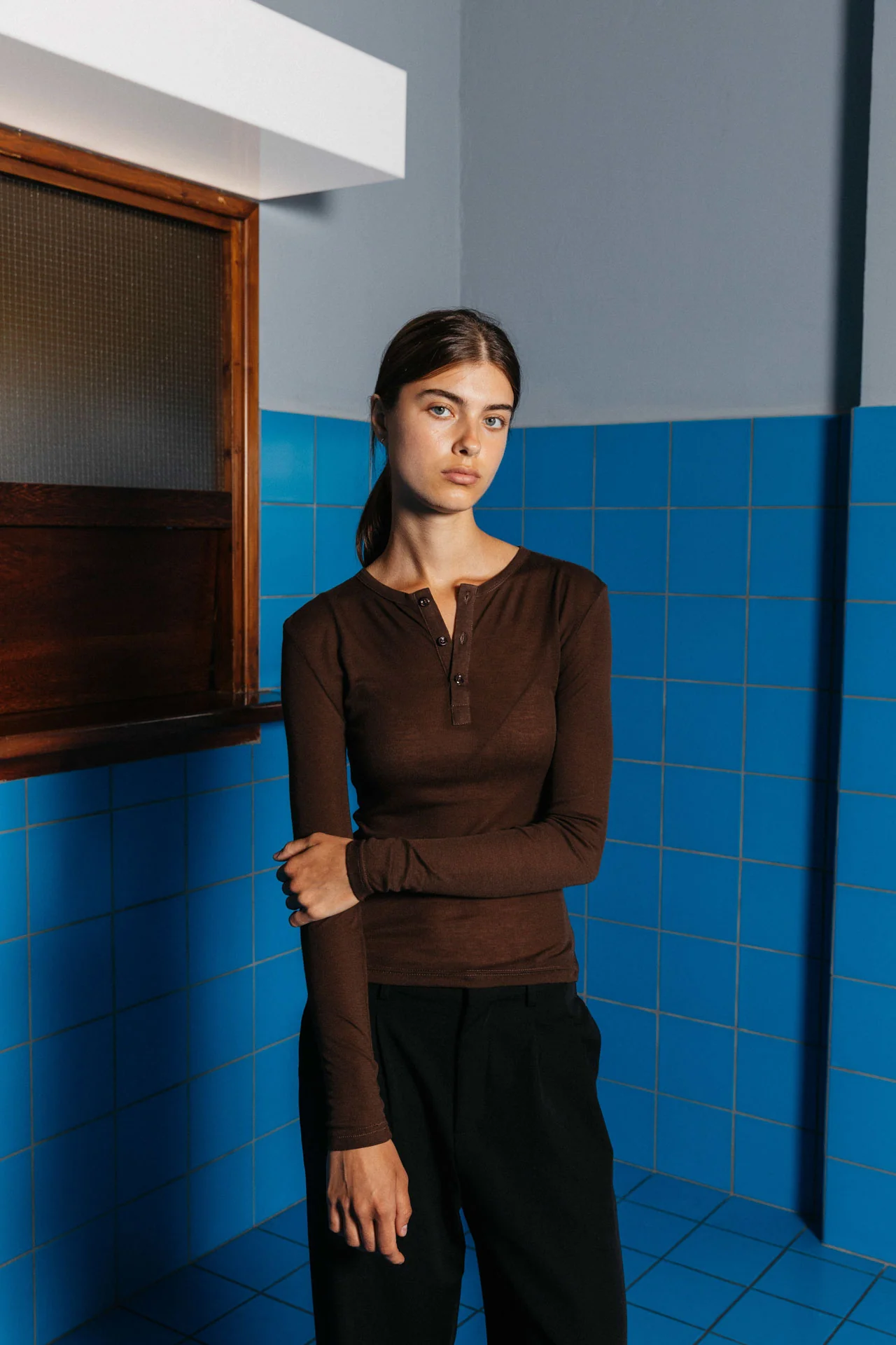 Hugh Tencel Henley, Brown - Image 8