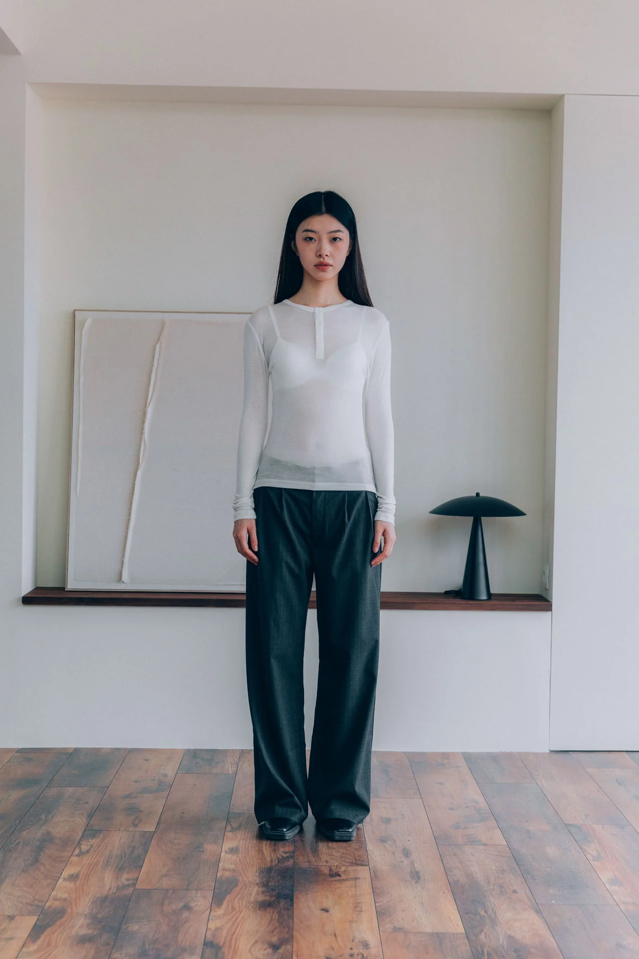 Hugh Tencel Henley, White - Image 11