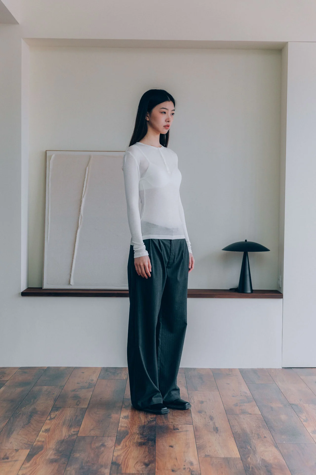 Hugh Tencel Henley, White - Image 12