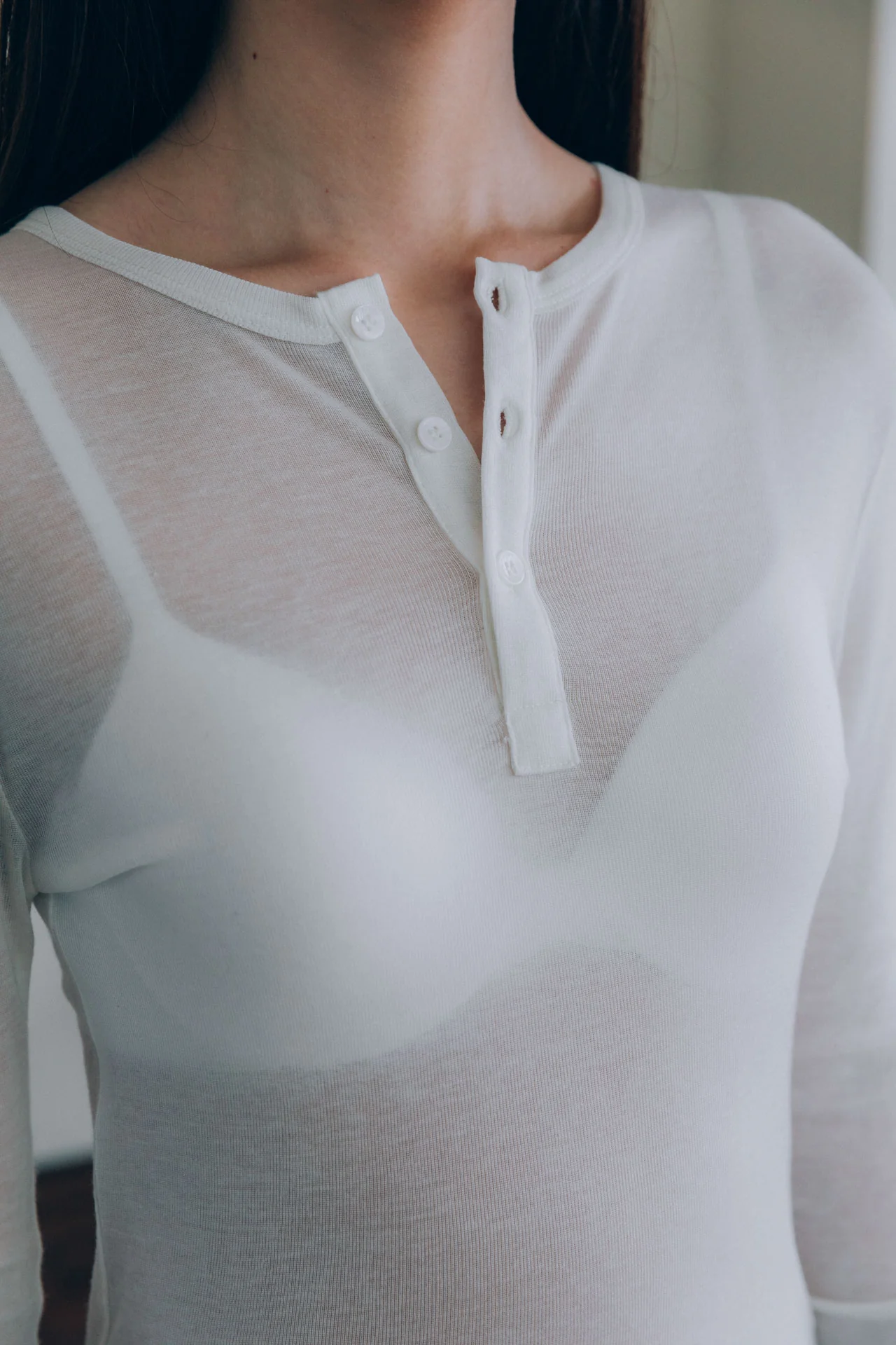 Hugh Tencel Henley, White - Image 14